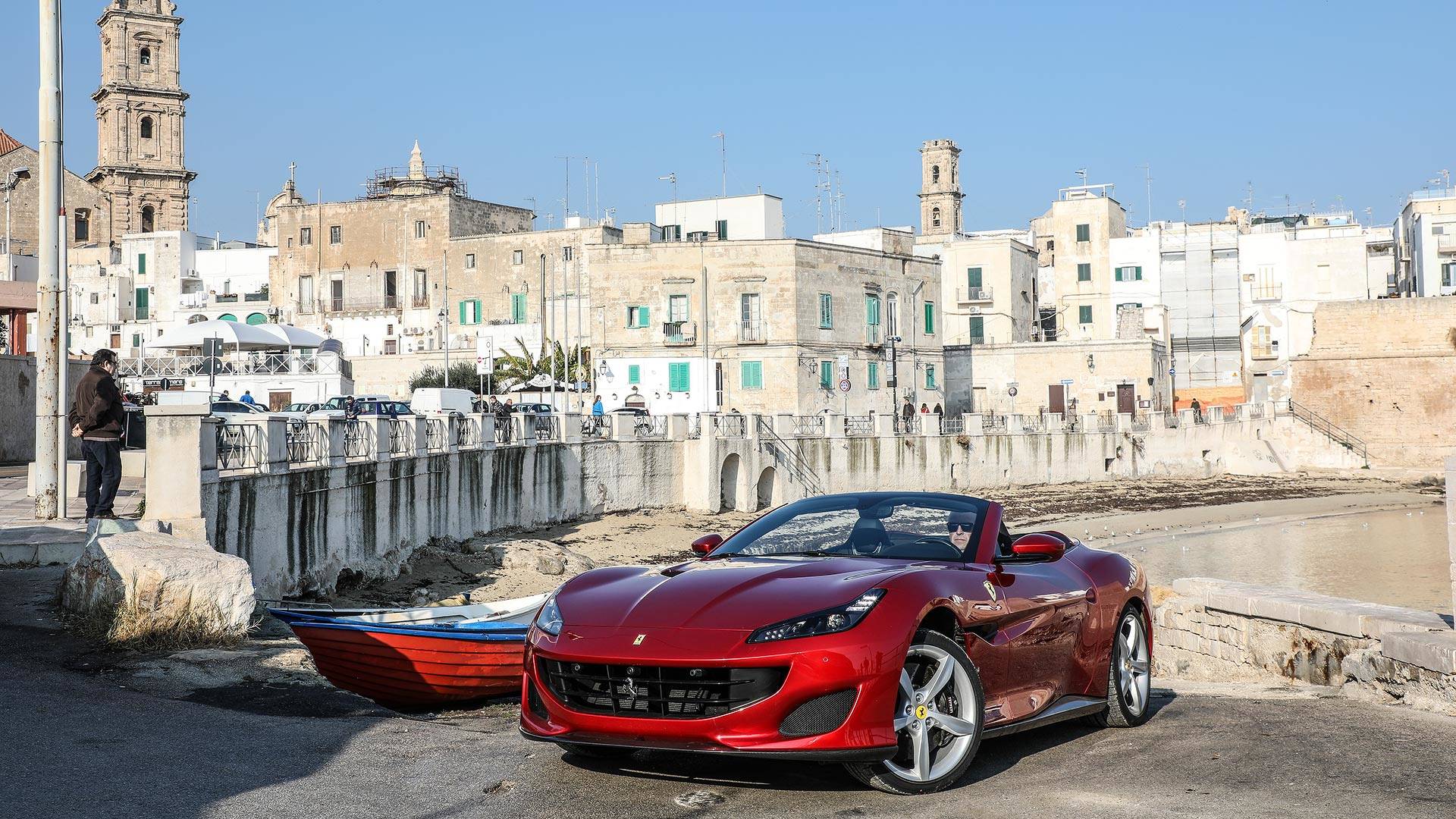 1920x1080 Free download 2018 Ferrari Portofino First Drive Leaving