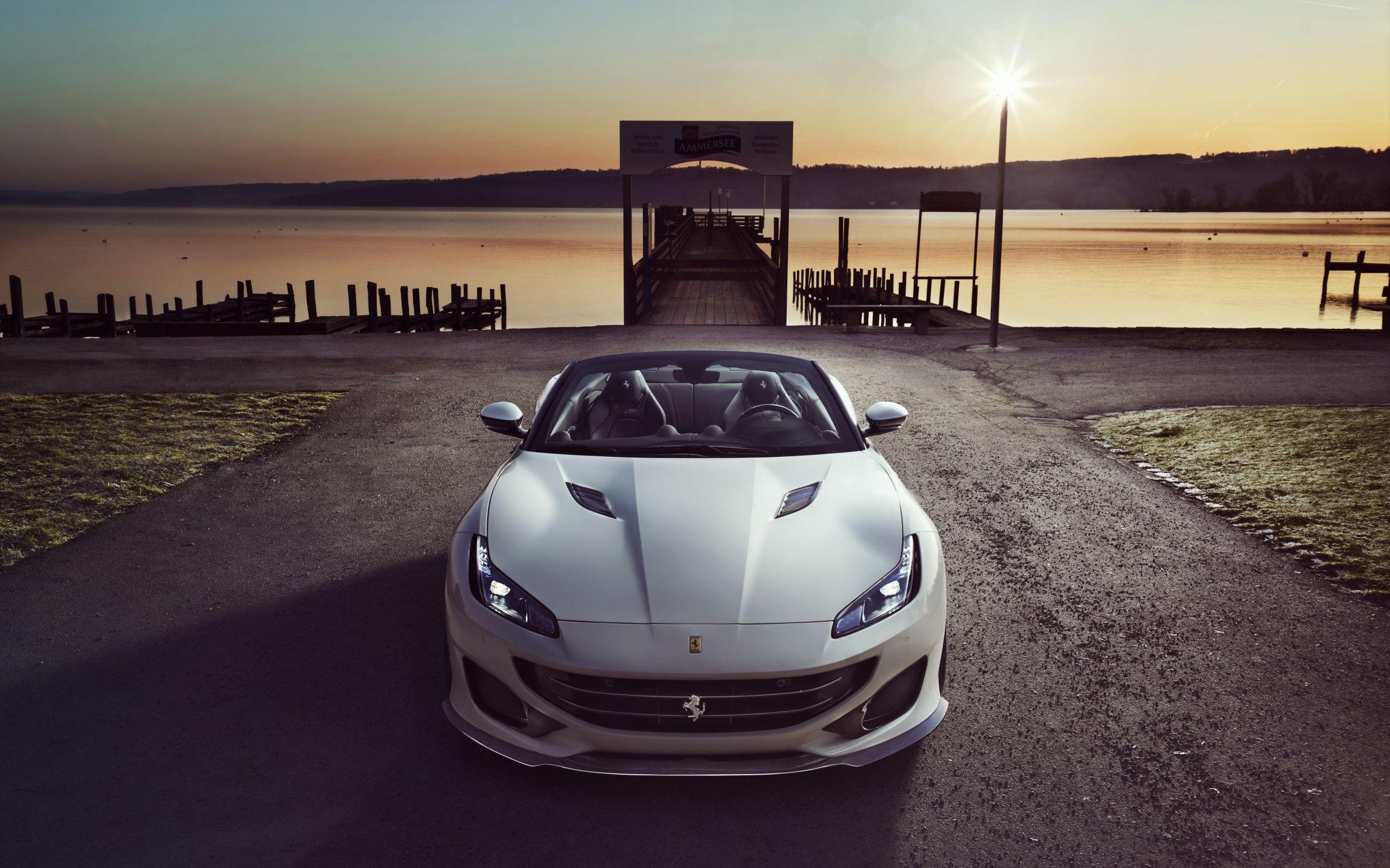 2560x1600 Download 2560x1600 wallpaper white ferrari portofino, sports car