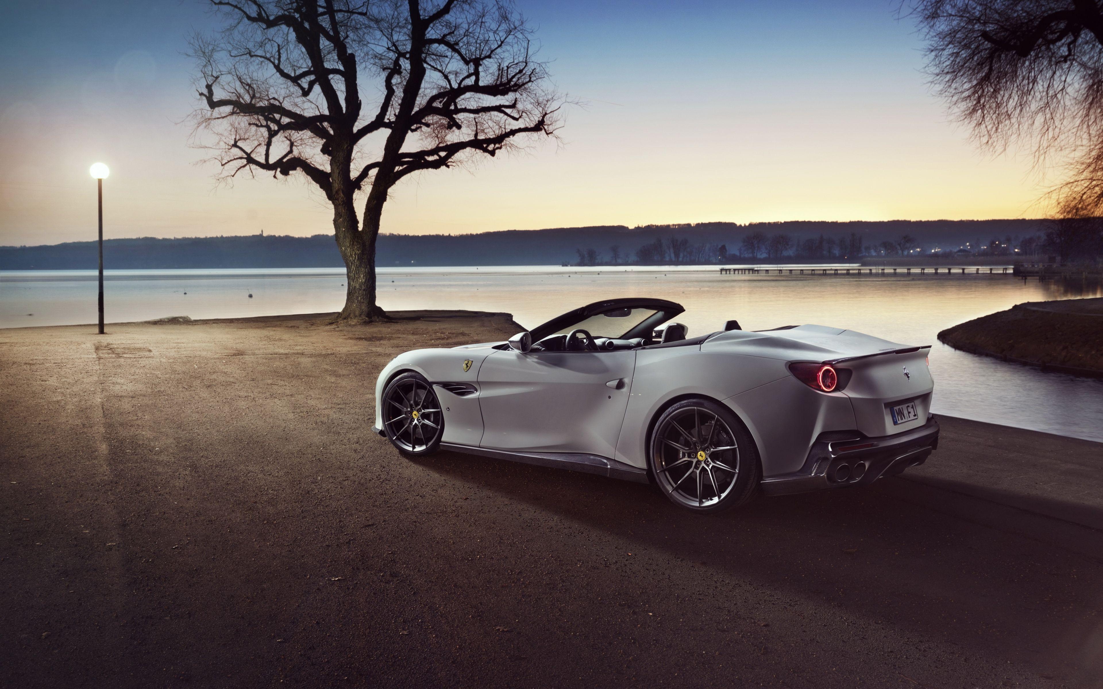 3840x2400 Download 3840x2400 wallpaper white ferrari portofino, sports car