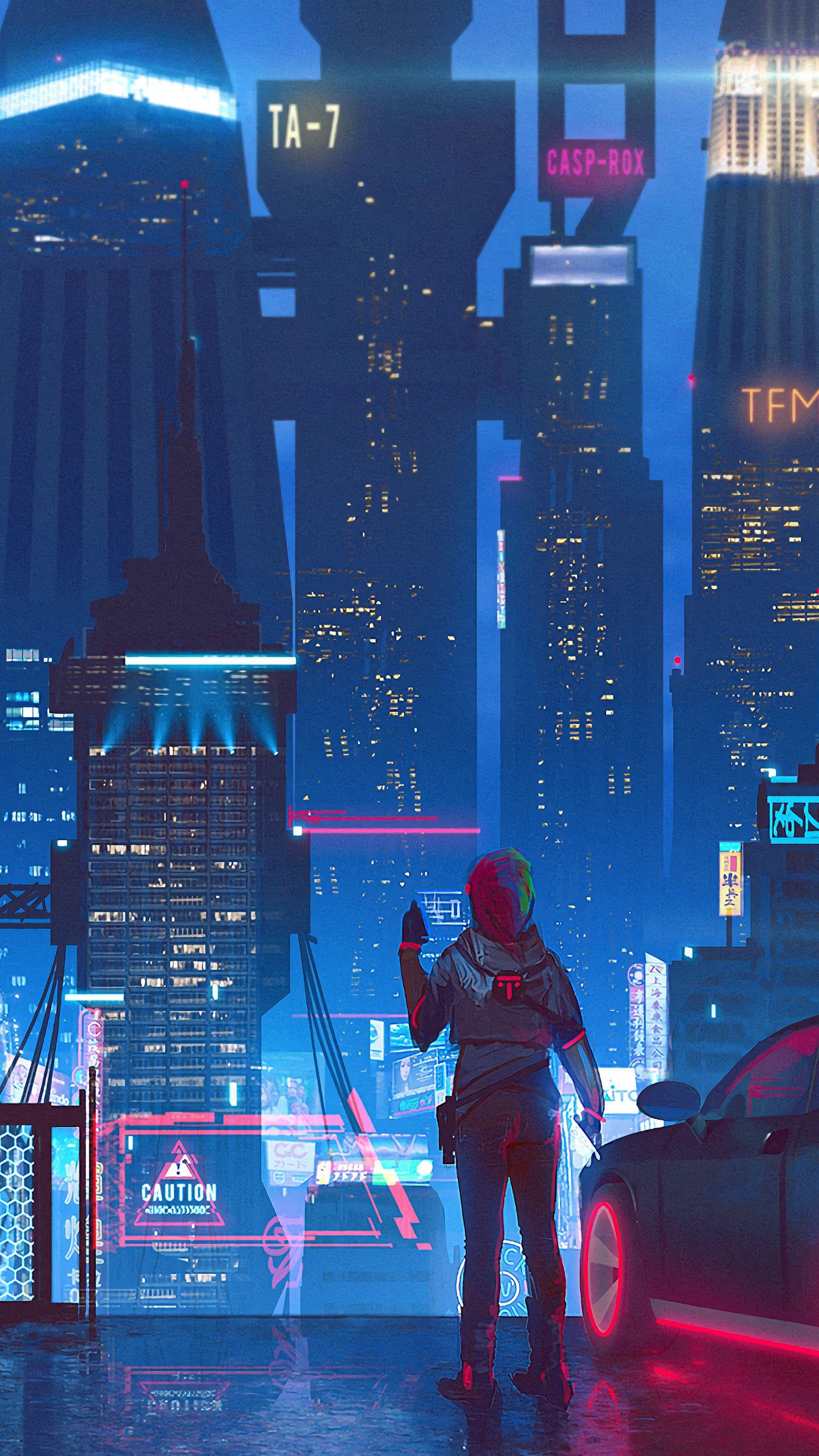2160x3840 Smartphone Cyberpunk Wallpaper