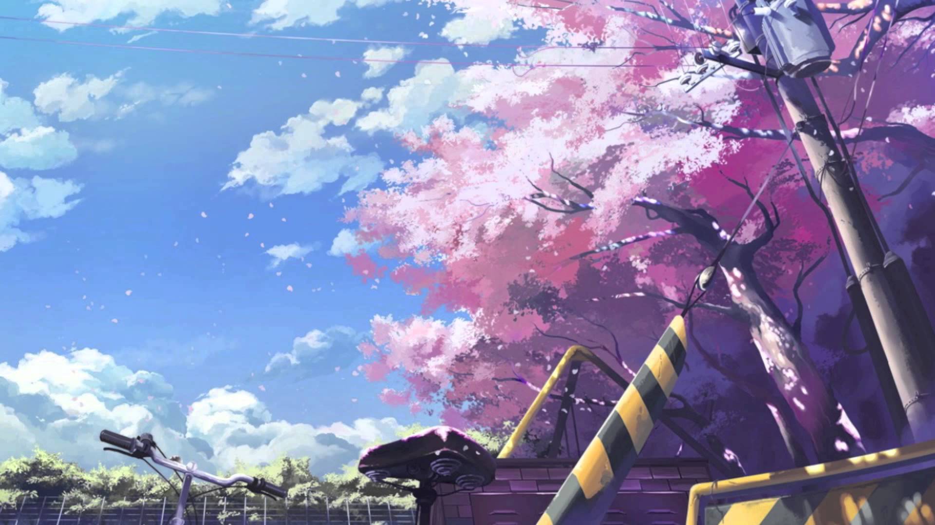 11++ Anime Scenery Cherry Blossoms Wallpaper - Baka Wallpaper