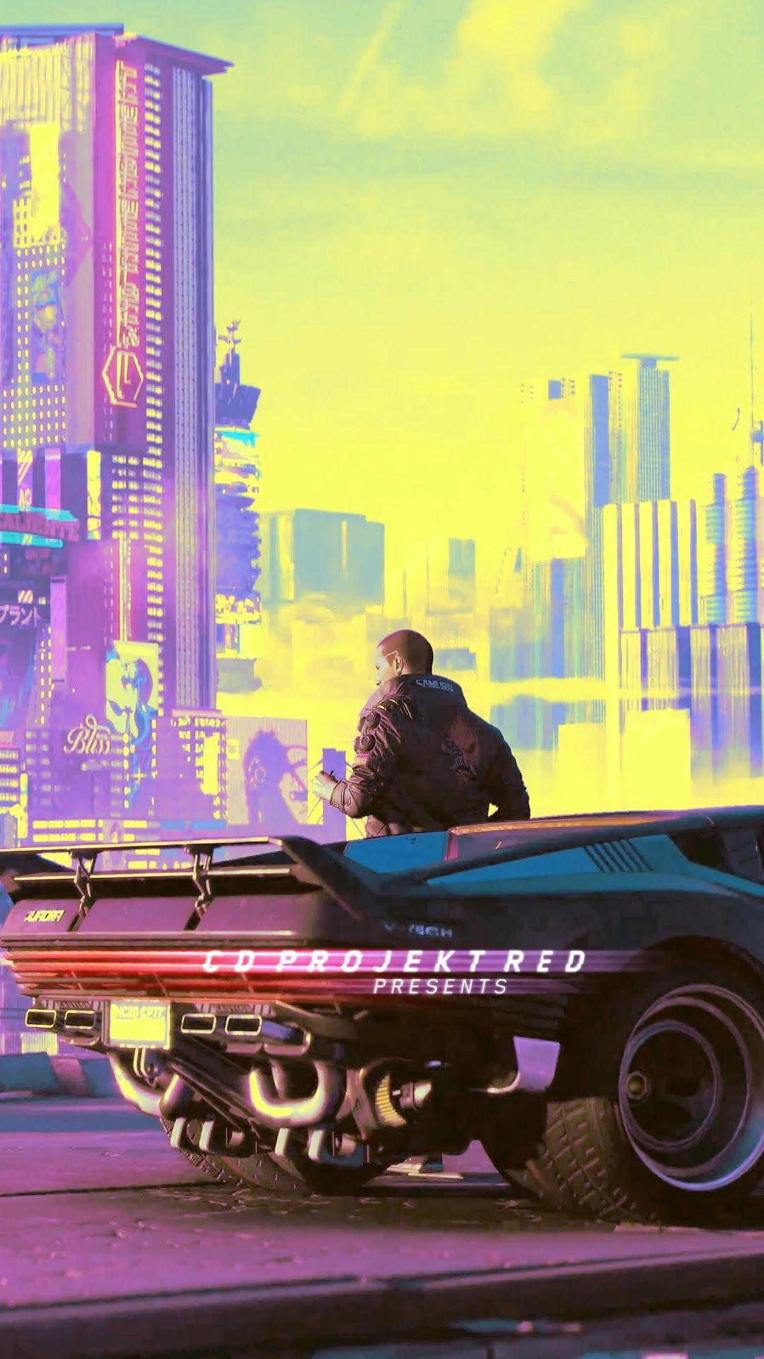 1080x1920 Cyberpunk 2077 V Car Quadra V Tech 4K Wallpaper