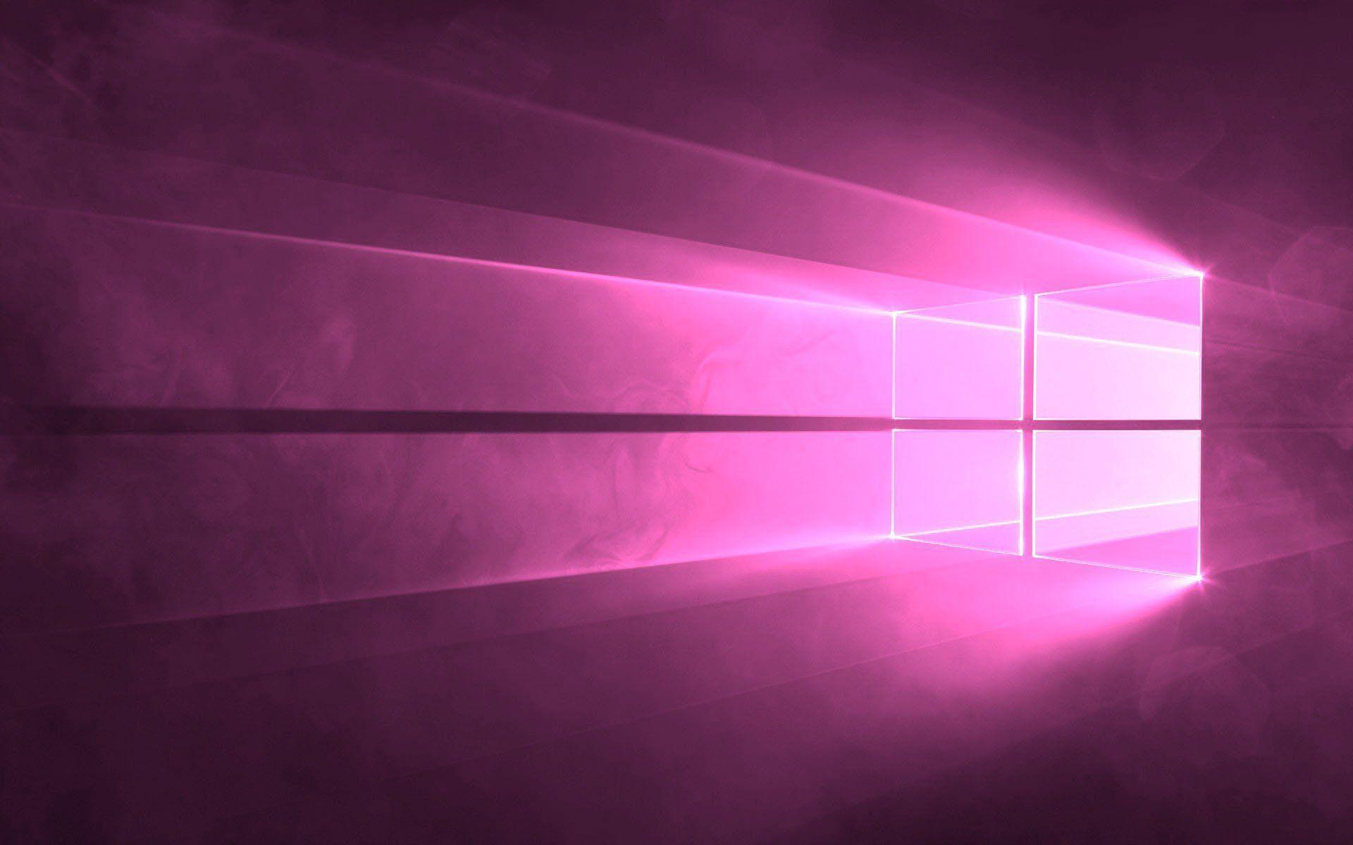 Windows 10 Pink Logo Wallpaper Wallpaper Background Xfxwallpapers - Vrogue