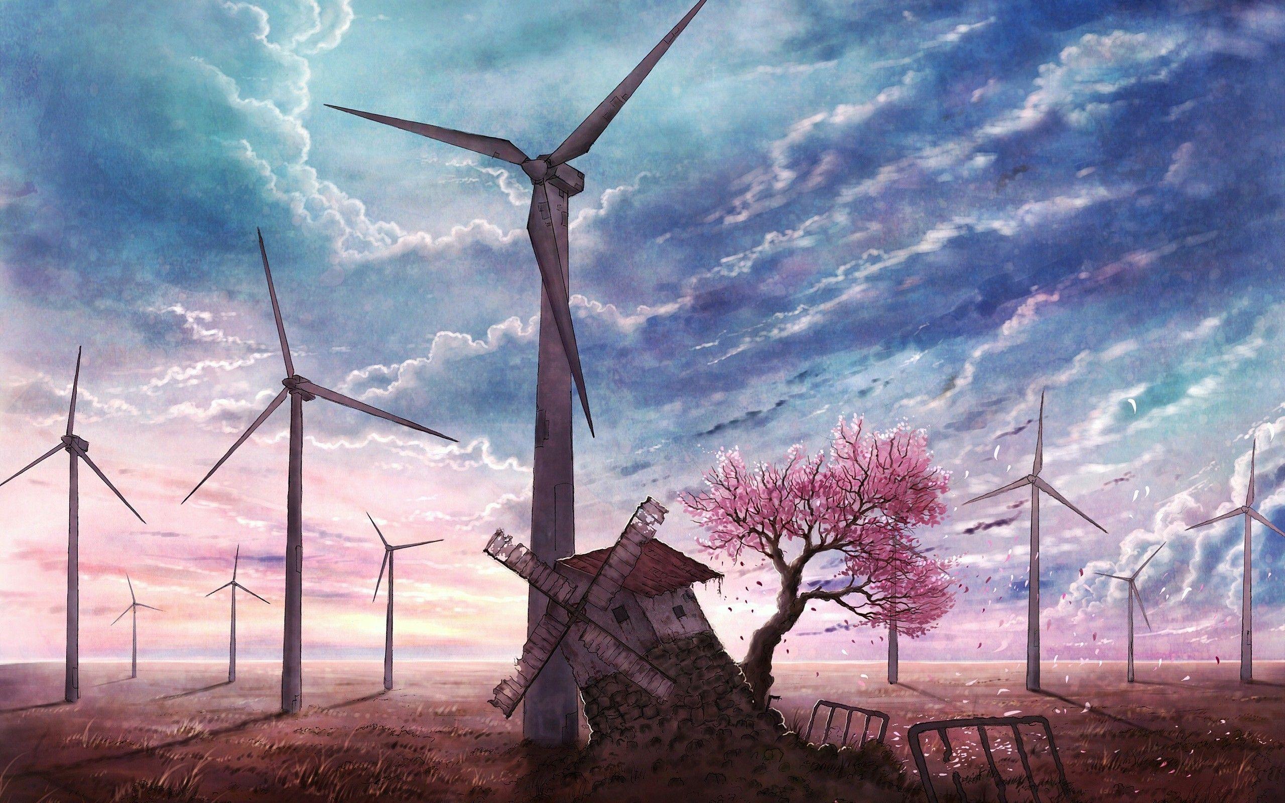 Cherry Blossoms Anime Scenery Wallpapers Top Free Cherry Blossoms