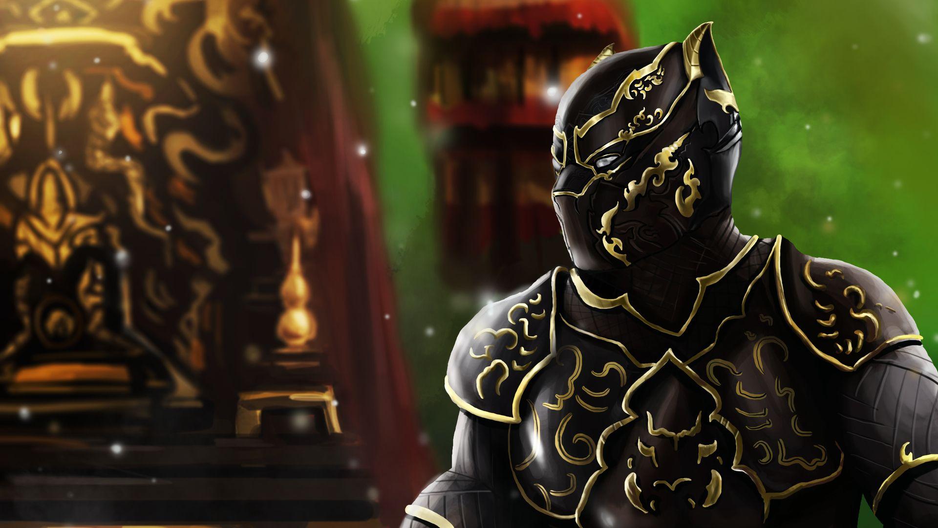 1920x1080 Black Panther Wakanda King Artwork Laptop Full HD 1080P HD