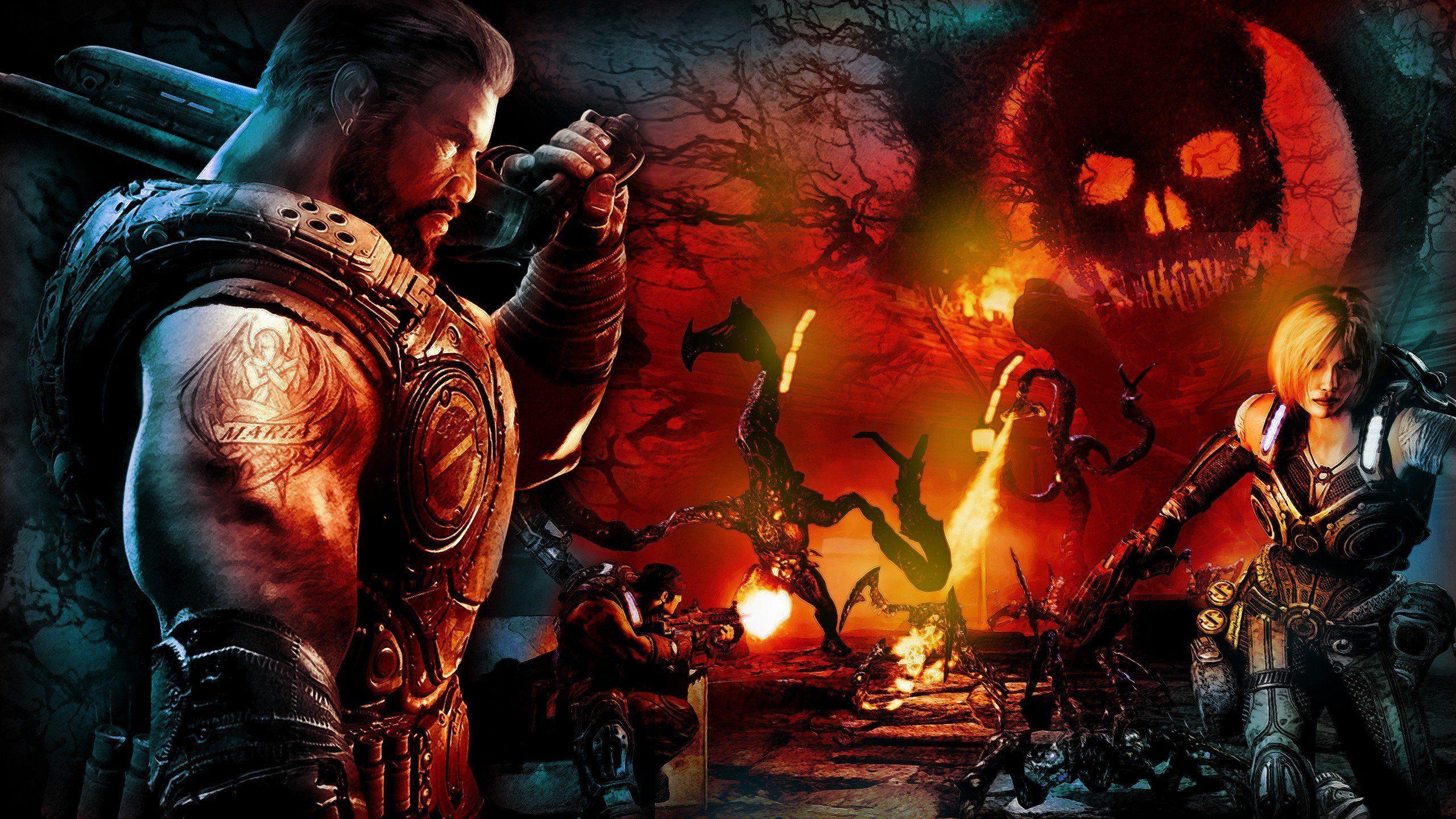 2560x1440 Gears Of War 3 Brothers To The End Background in 2020