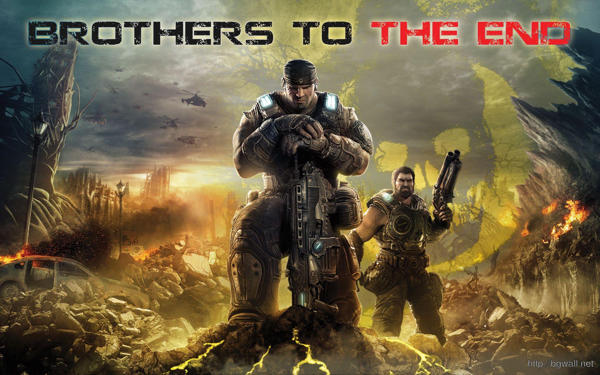 1920x1200 Gears Of War 3 Wallpaper Brothers To The End