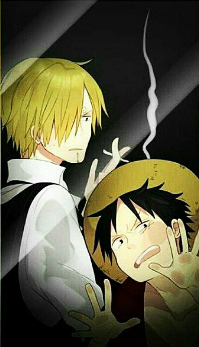 826x1439 Sanji, Luffy, glass mirror screensaver, funny; One Piece. Anime