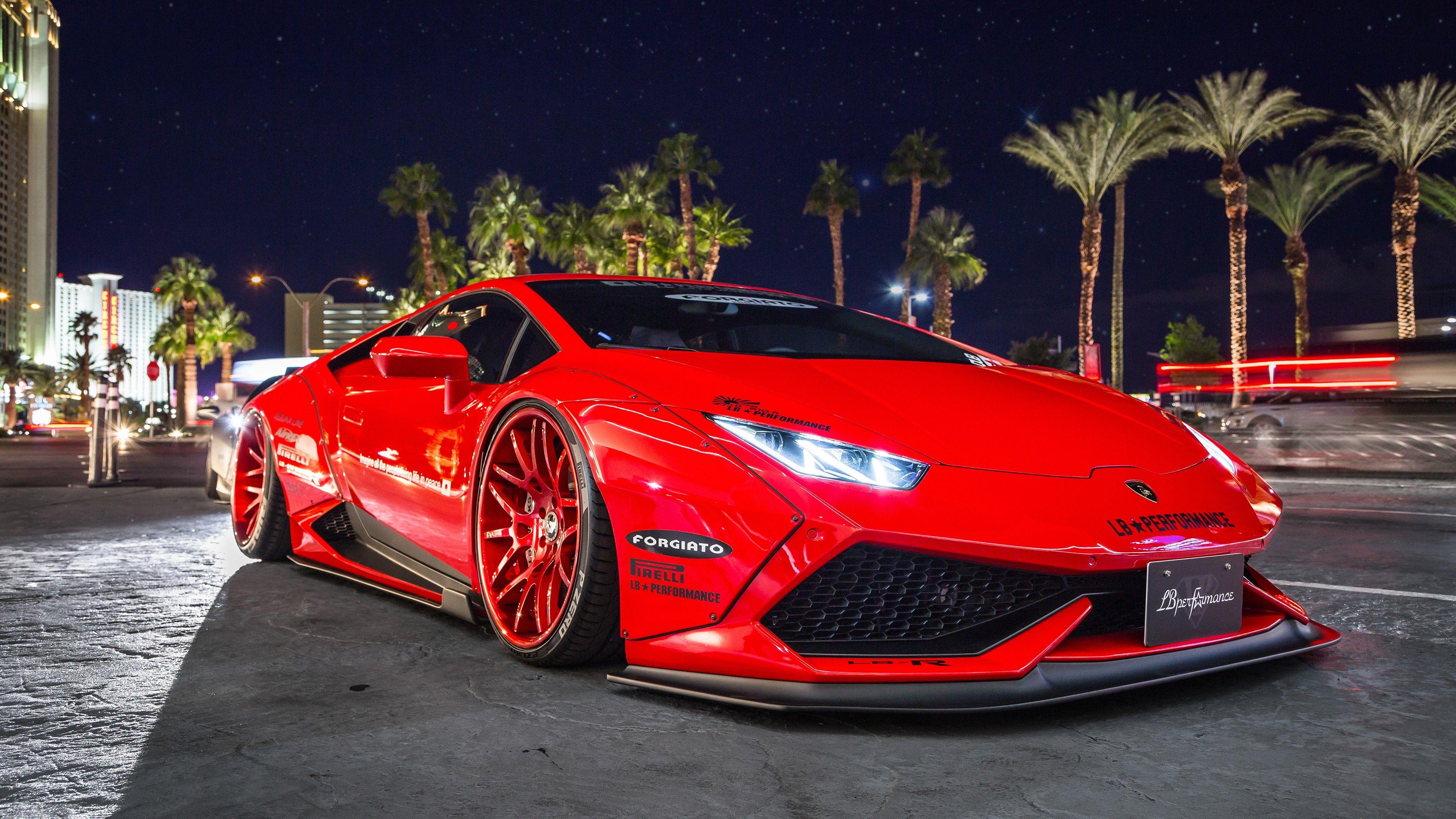 3840x2160 #Lamborghini, #red, #Lamborghini Huracan, wallpaper