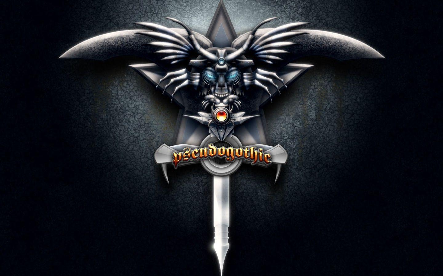 1440x900 3D creative picture, sword, wings Desktop Wallpaperx900