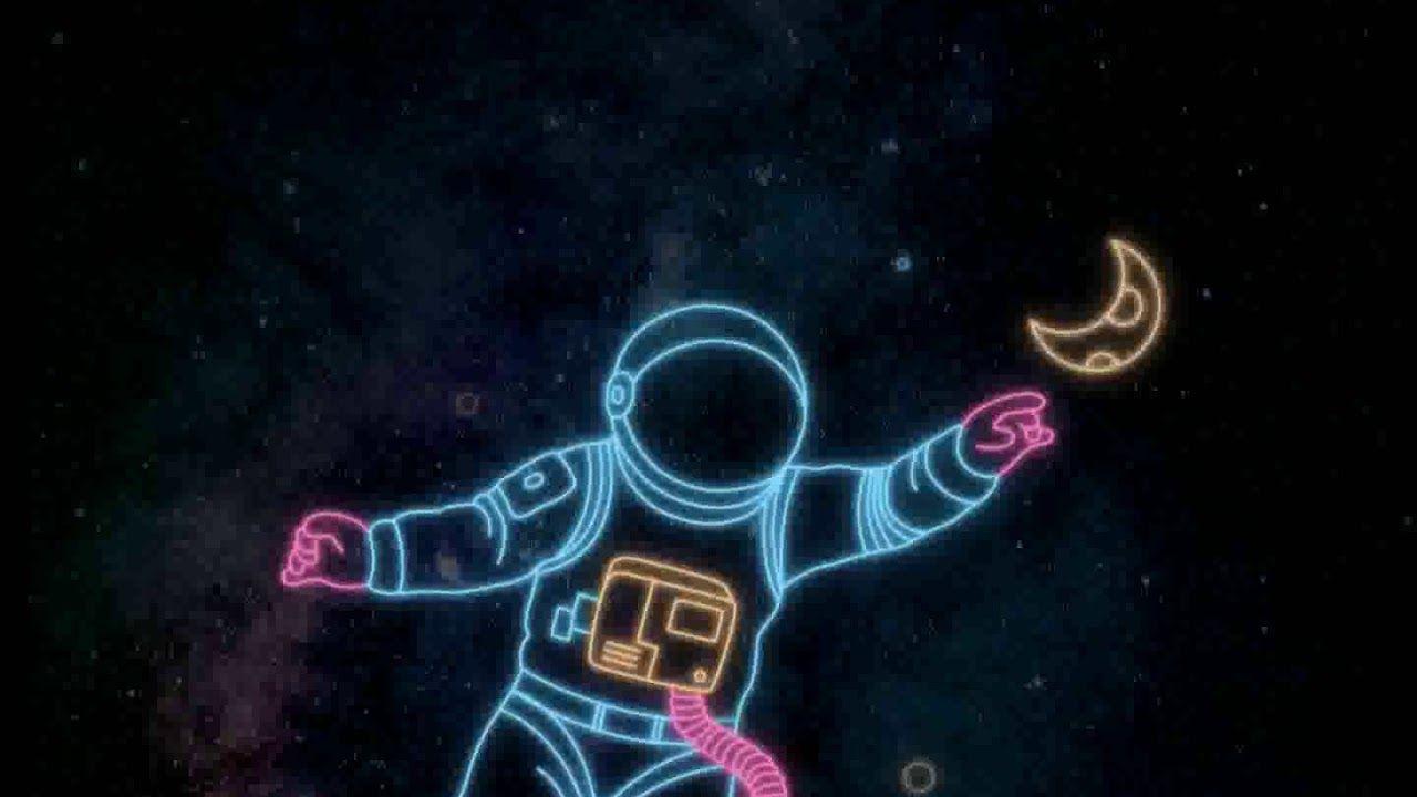 1280x720 Trippy Astronaut Cartoon Wallpaper