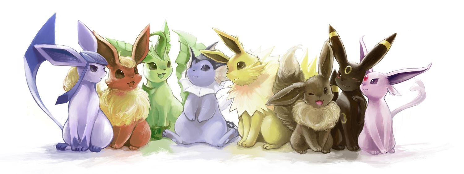 1500x563 eevee espeon flareon glaceon jolteon leafeon nejita pokemon