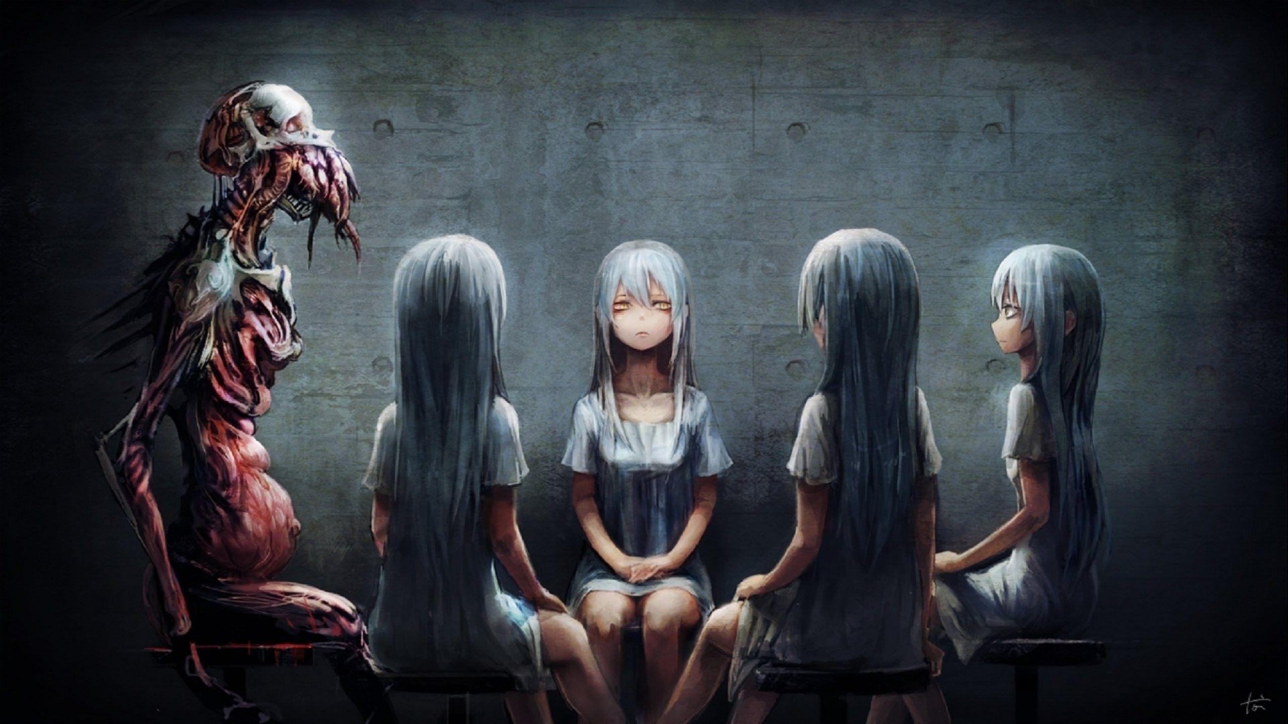 2560x1440 Dark Wallpaper, Desktop Image, Evil, Scary Horror, Creepy, Cool