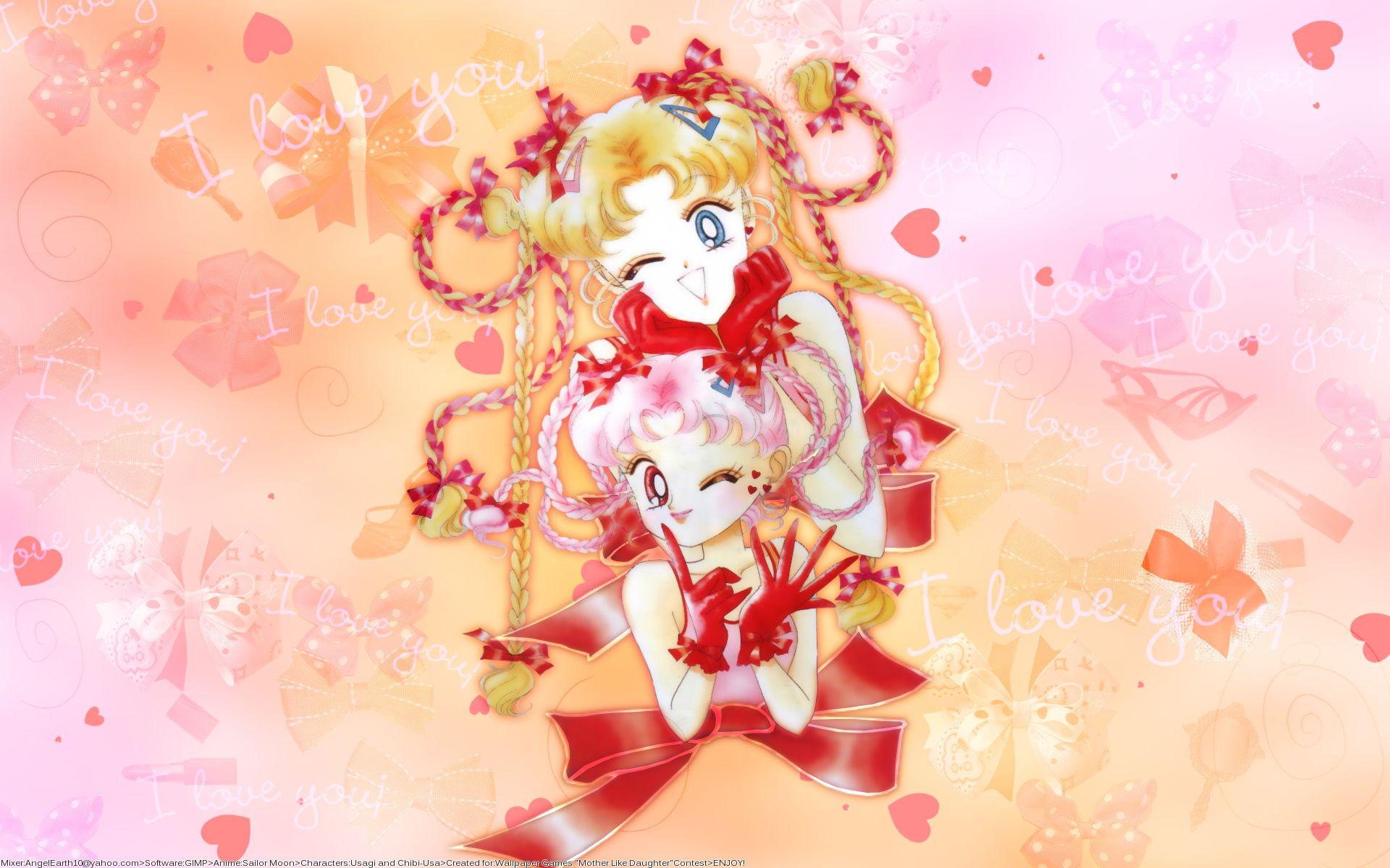 1920x1200 Bishoujo Senshi Sailor Moon Wallpaper: 'From: Usagi And Chibi Usa