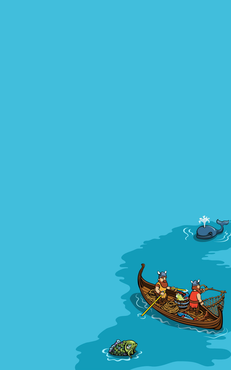 748x1197 Vikings, Sea, Fishing, Minimalism, Portrait display Wallpaper HD