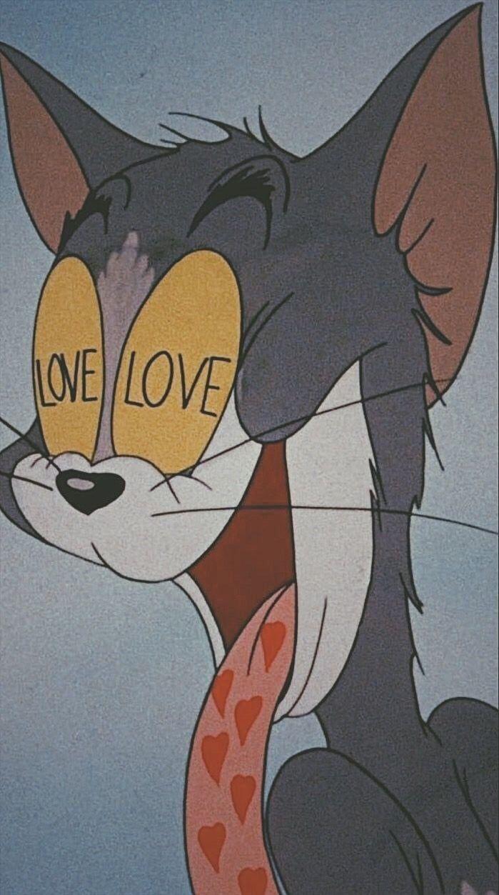699x1253 tom #cartoons #cat #love #aesthetic #mood #cartoon #cute