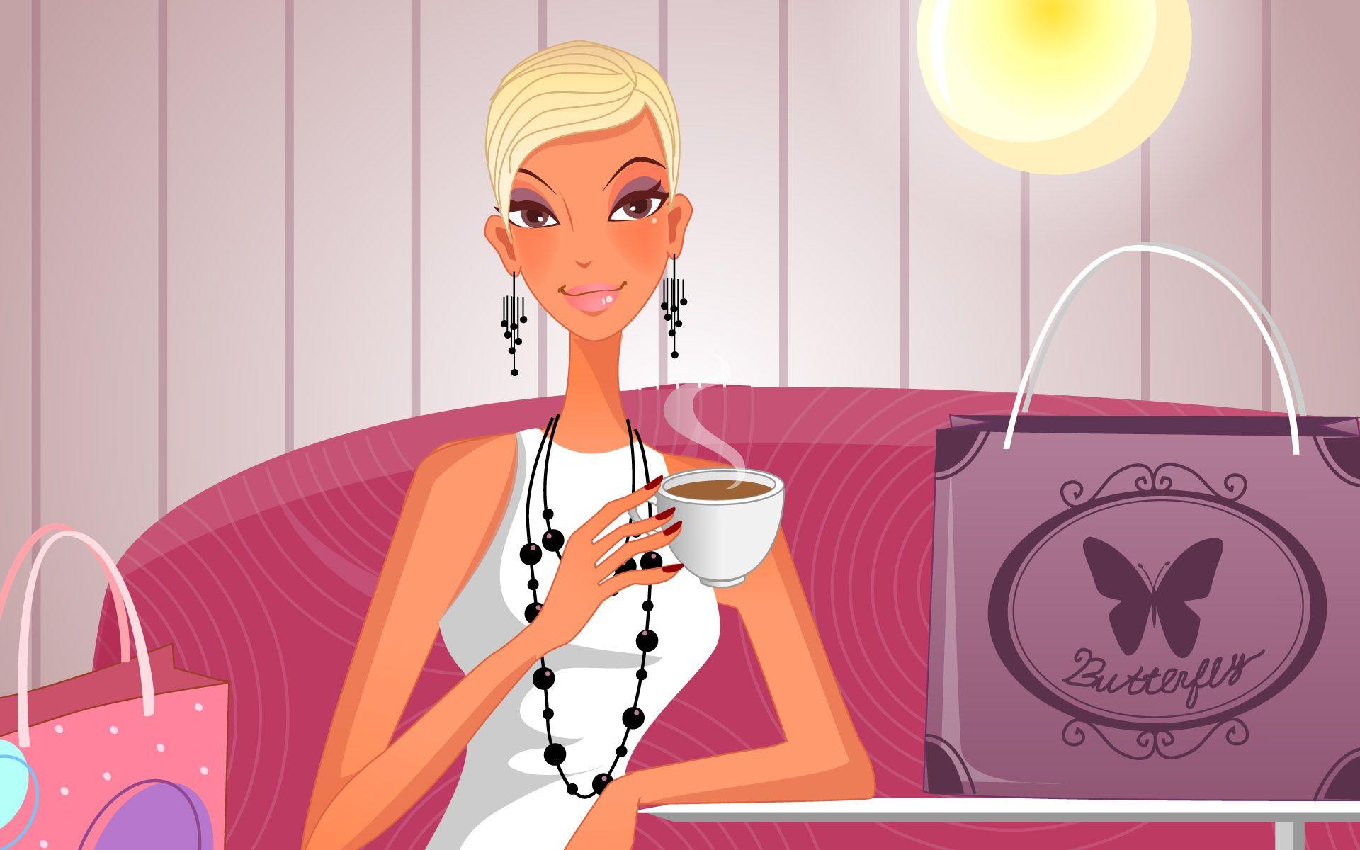 1920x1200 Fashion Illustration Women Wallpaper 17559 women