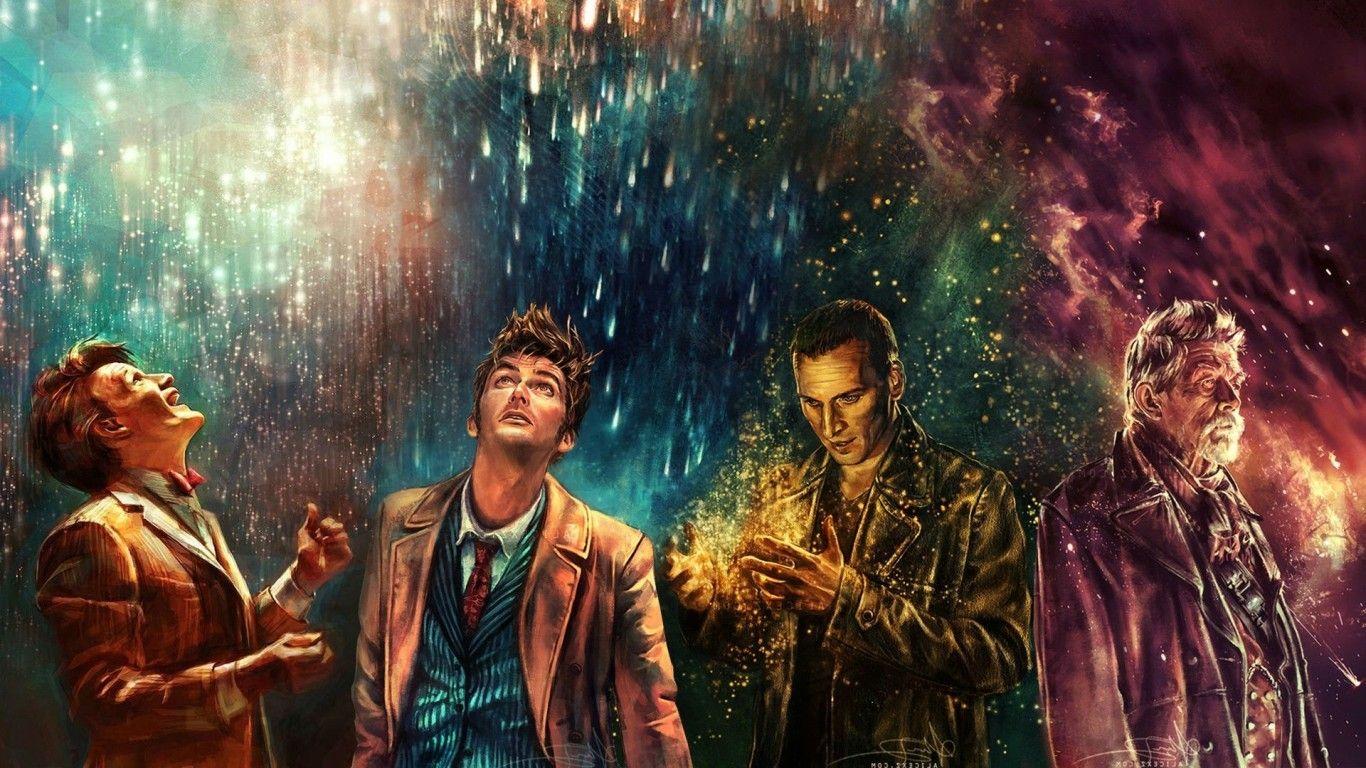 1366x768 Download 1366x768 Doctor Who, Artwork, Sci Fi Tv Series Wallpaper