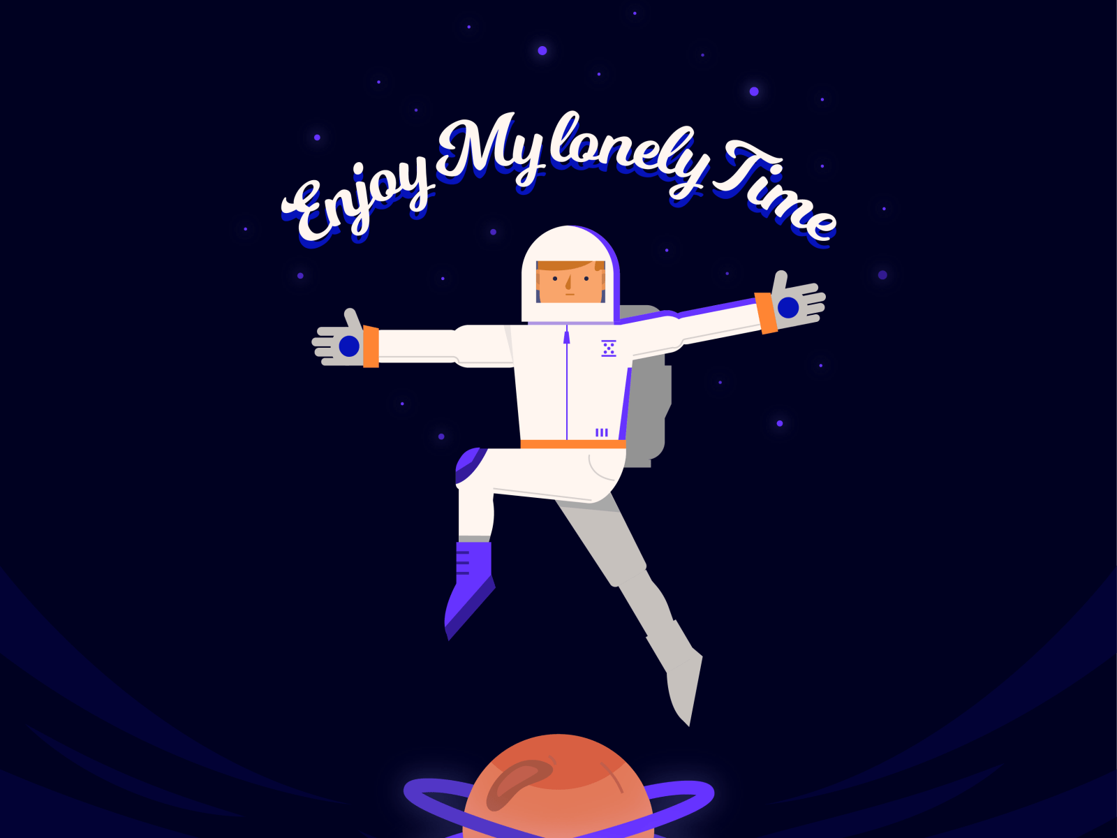1600x1200 Lonely Astronaut by JamesFok on Dribbble