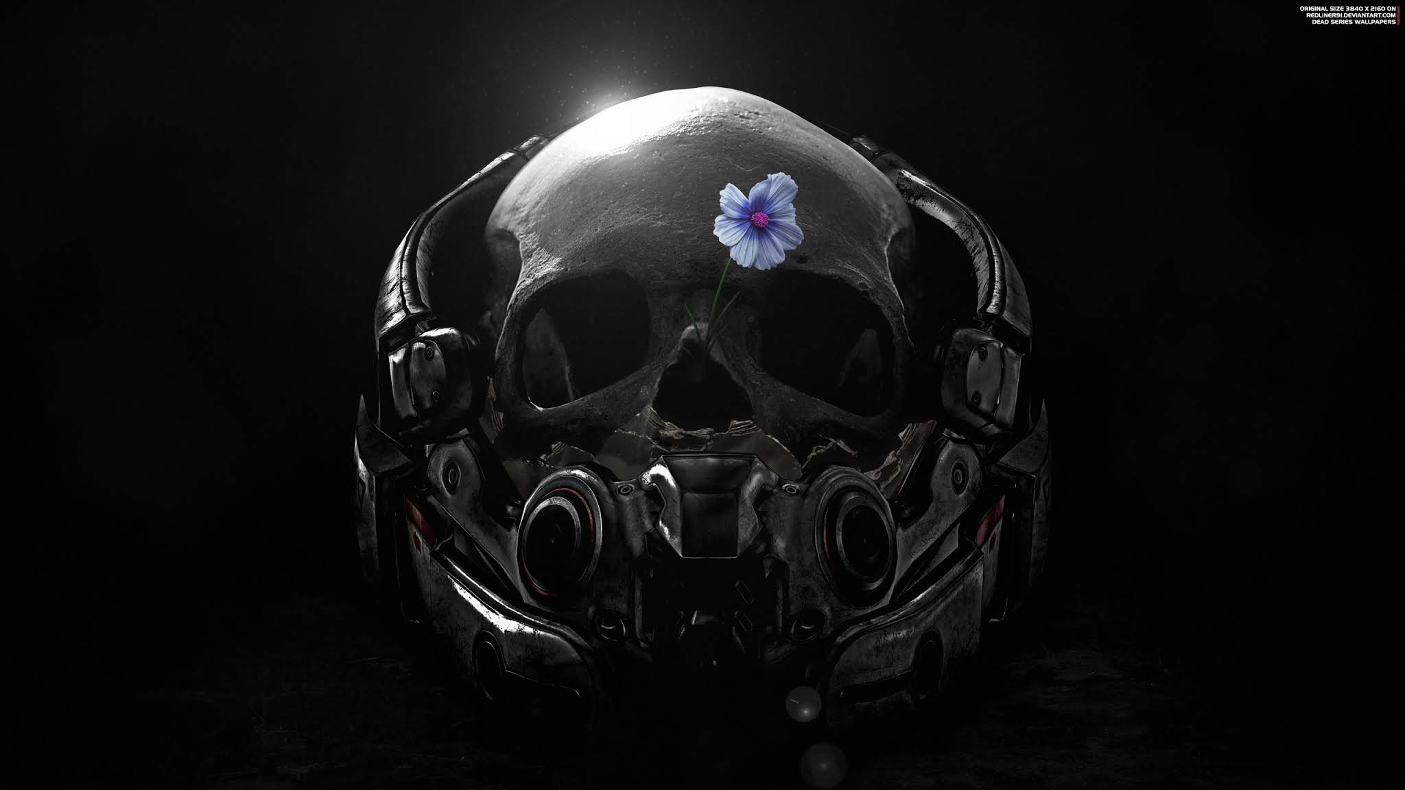 2048x1152 Astronaut Space Skull Death