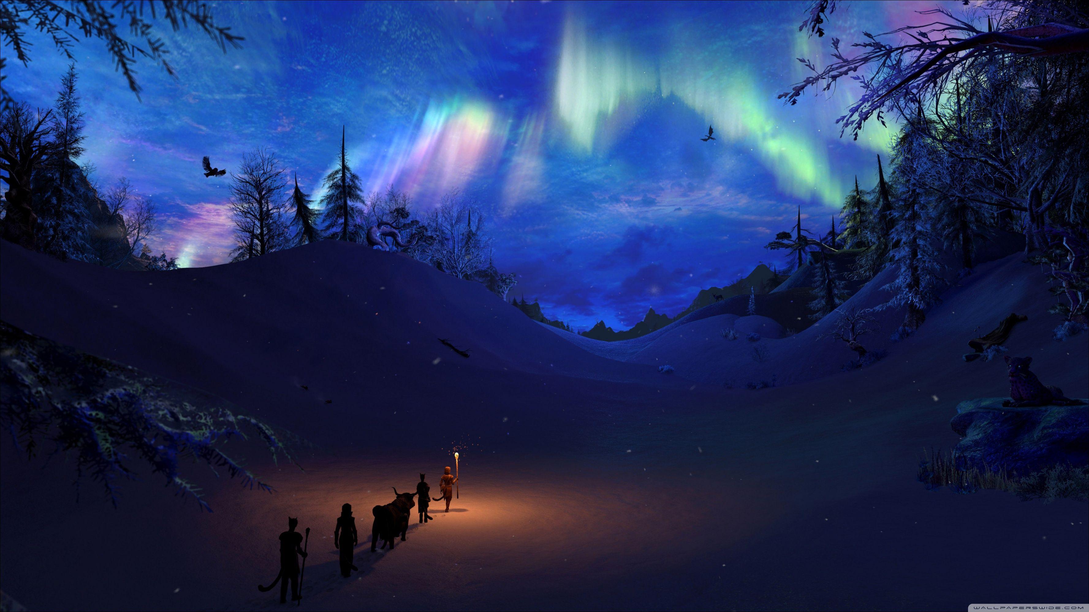 3554x1999 Travel by Night Ultra HD Desktop Background Wallpaper for 4K UHD