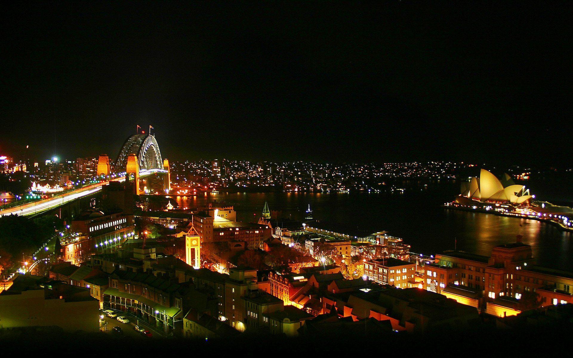 1920x1200 Sydney Night Stunning Wallpaper