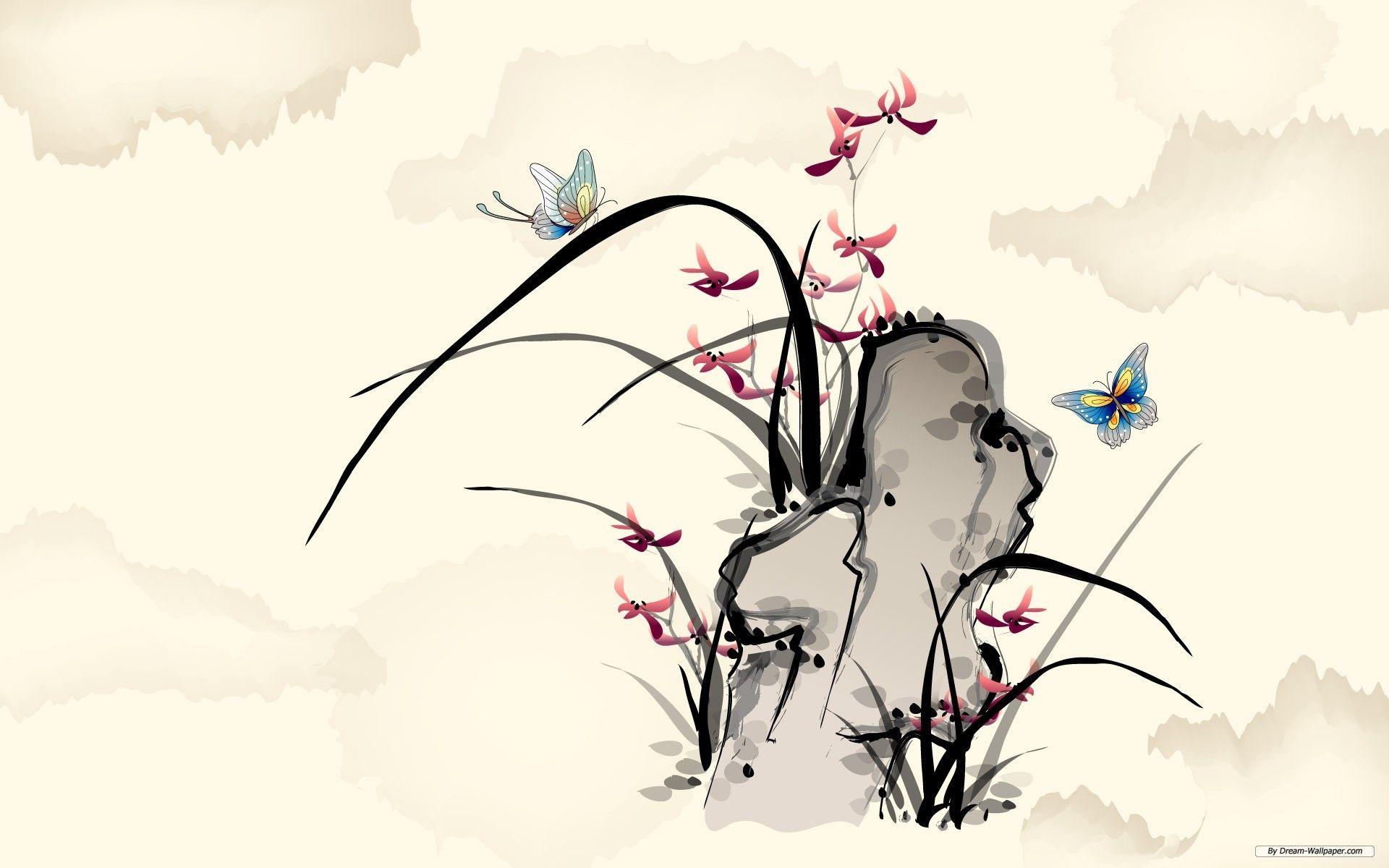 1920x1200 Free Wallpaper Art wallpaper Ink Painting 2