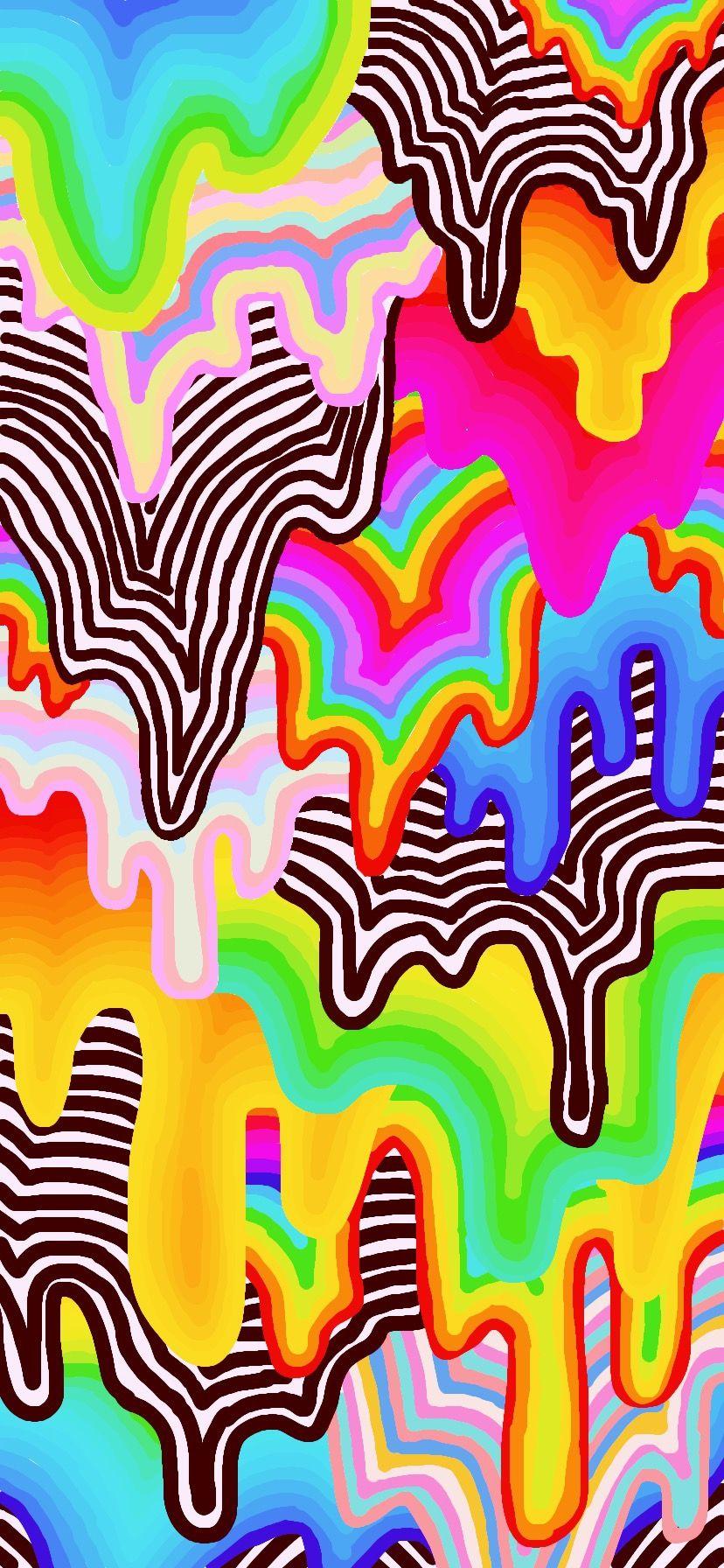 828x1792 Trippy VSCO hình nền