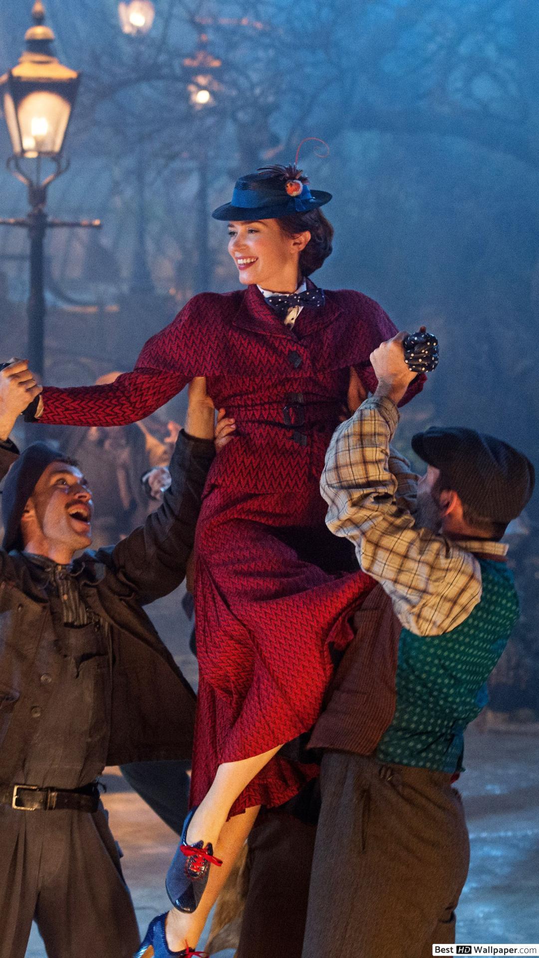 1080x1920 Mary Poppins returns HD wallpaper download