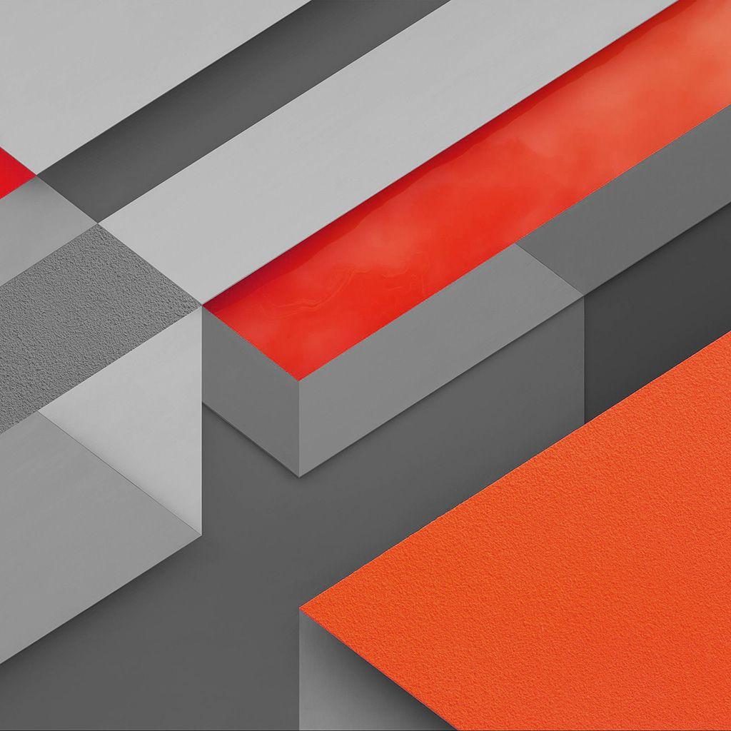 1024x1024 Marshmallow Android Orange Triangle Pattern iPad Wallpaper Free