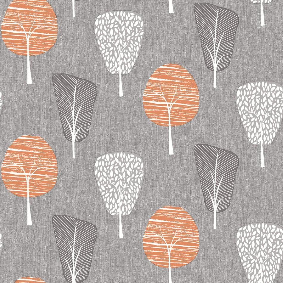 950x950 Retro Tree Orange Wallpaper