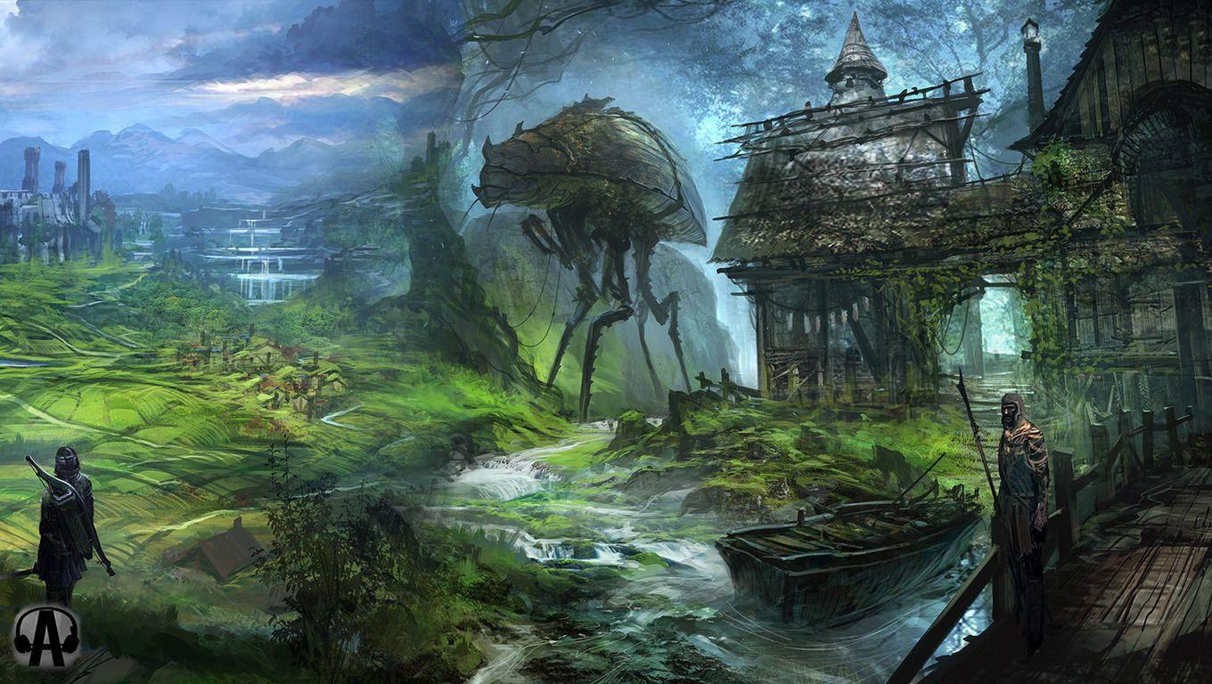 1360x768 The Elder Scrolls IV: Oblivion, Elder Scrolls, Fan Art Wallpaper