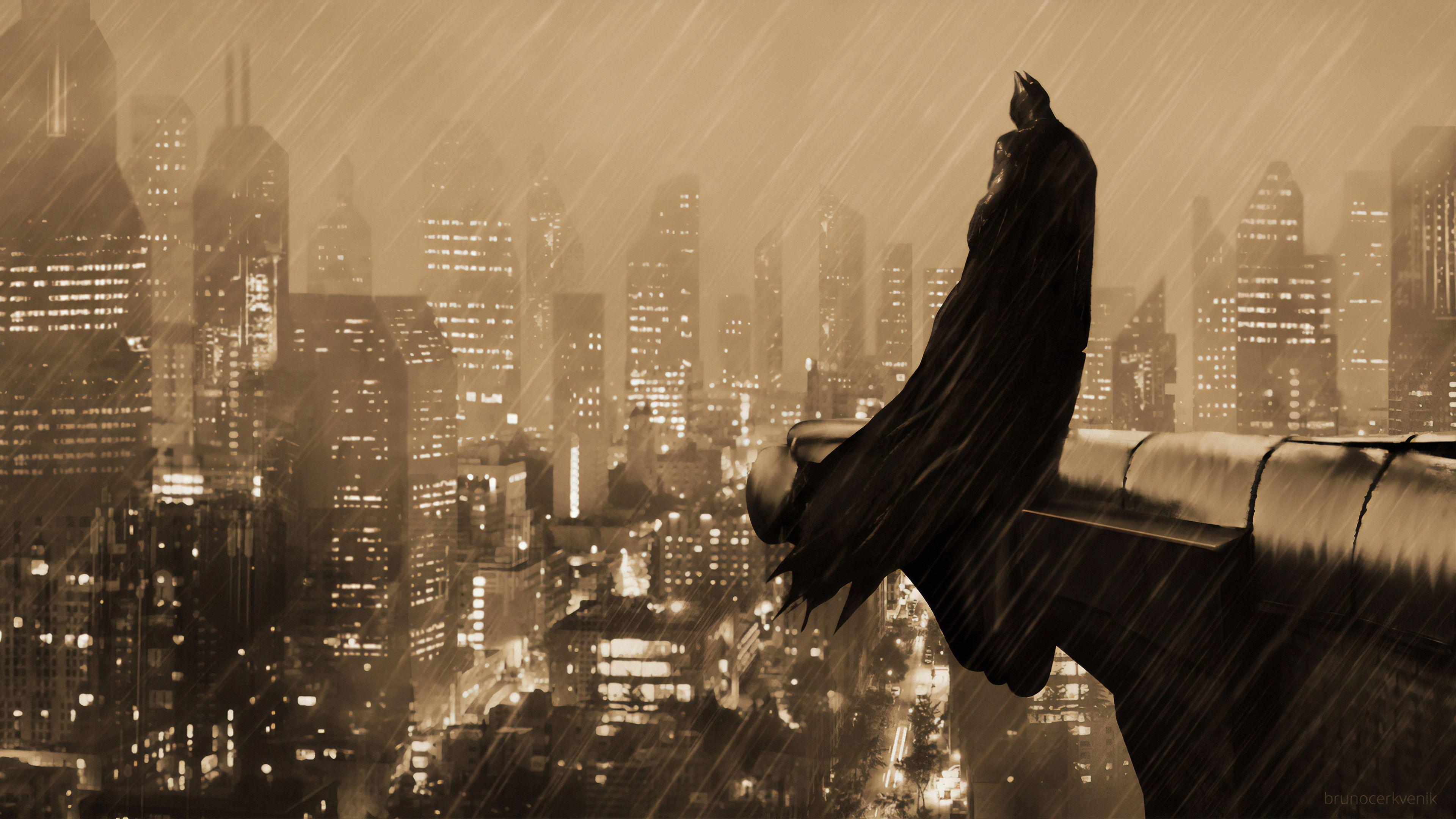 3840x2160 Wallpaper 4k Batman Gotham Art Wallpaper