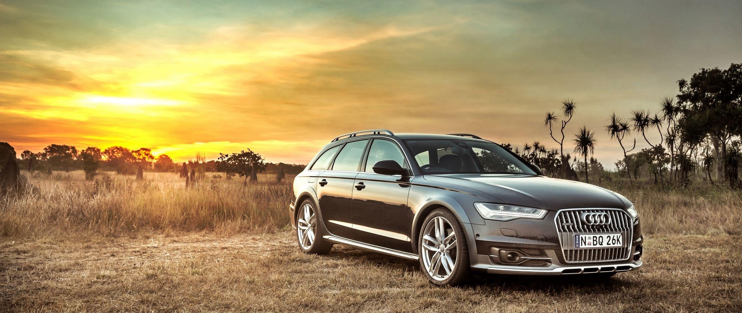 2560x1080 Download wallpaper 2560x1080 audi, a allroad, side view, hdr