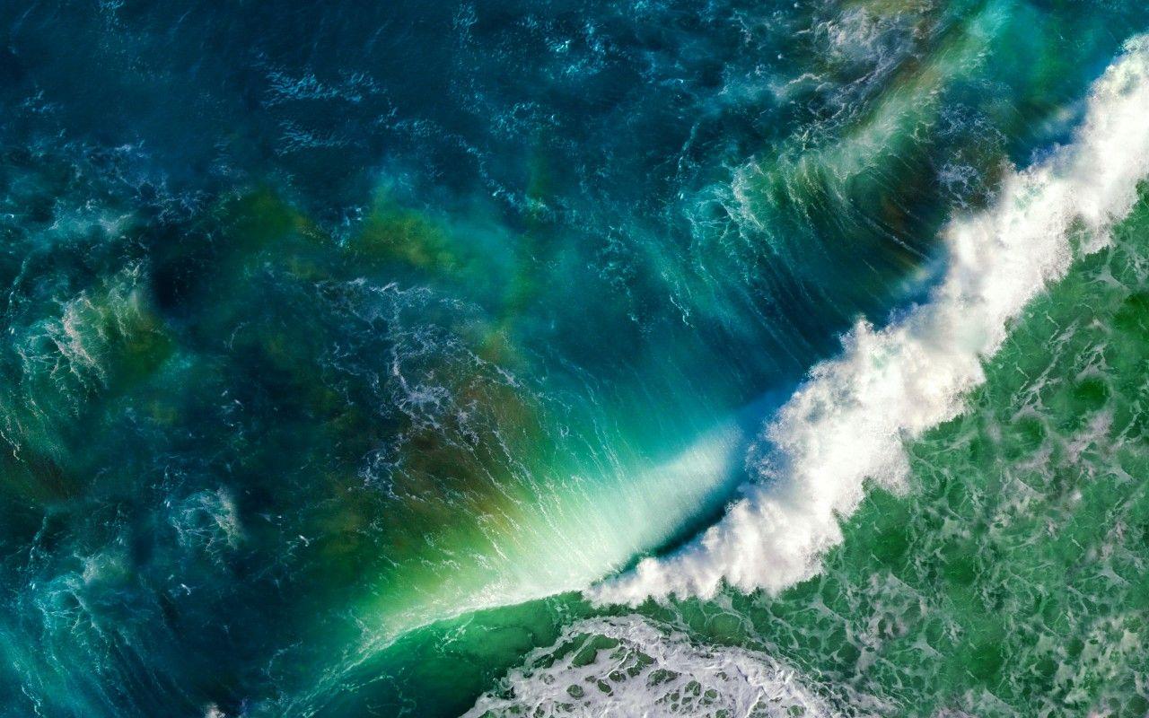 1280x800 Wallpaper Waves, Sea, Ocean, Stock, iOS, Apple, HD, 5K, Nature