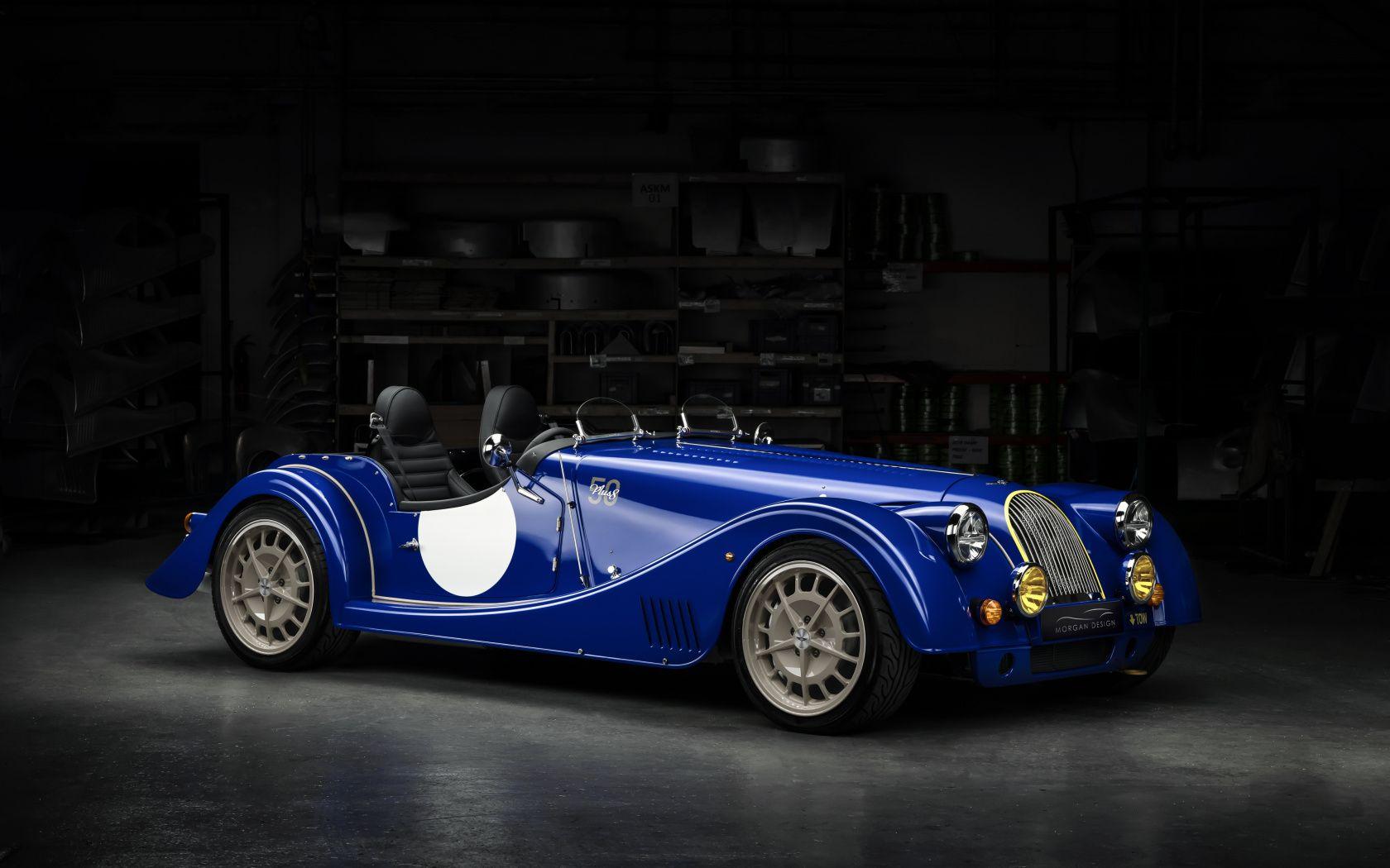 1680x1050 Download 50th anniversary edition, Morgan Plus blue, classic car wallpaper, 1680x Widescreen 16: Widescreen