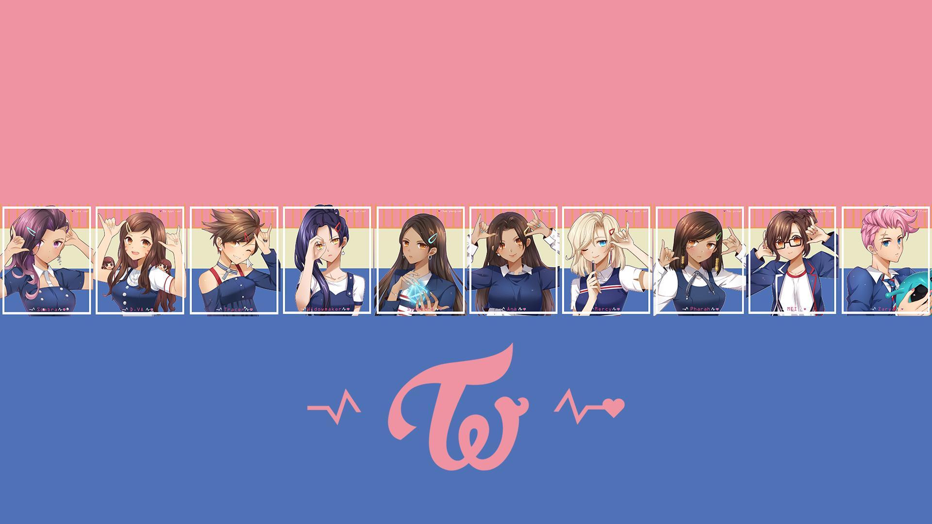 Twice Logo Kpop Background Wallpaper Stock Illustration 1407261284