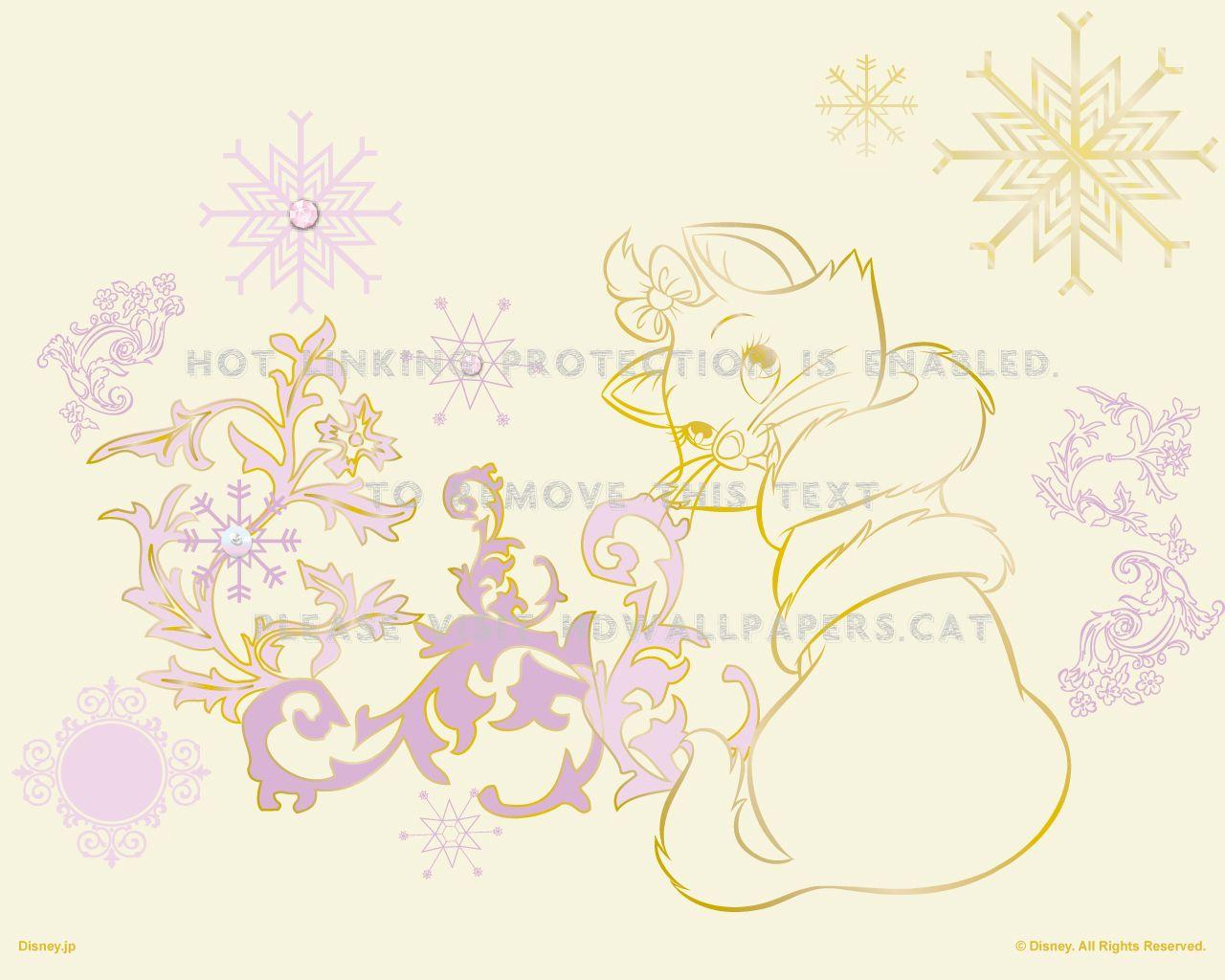 1280x1024 marie the aristocats disney christmas