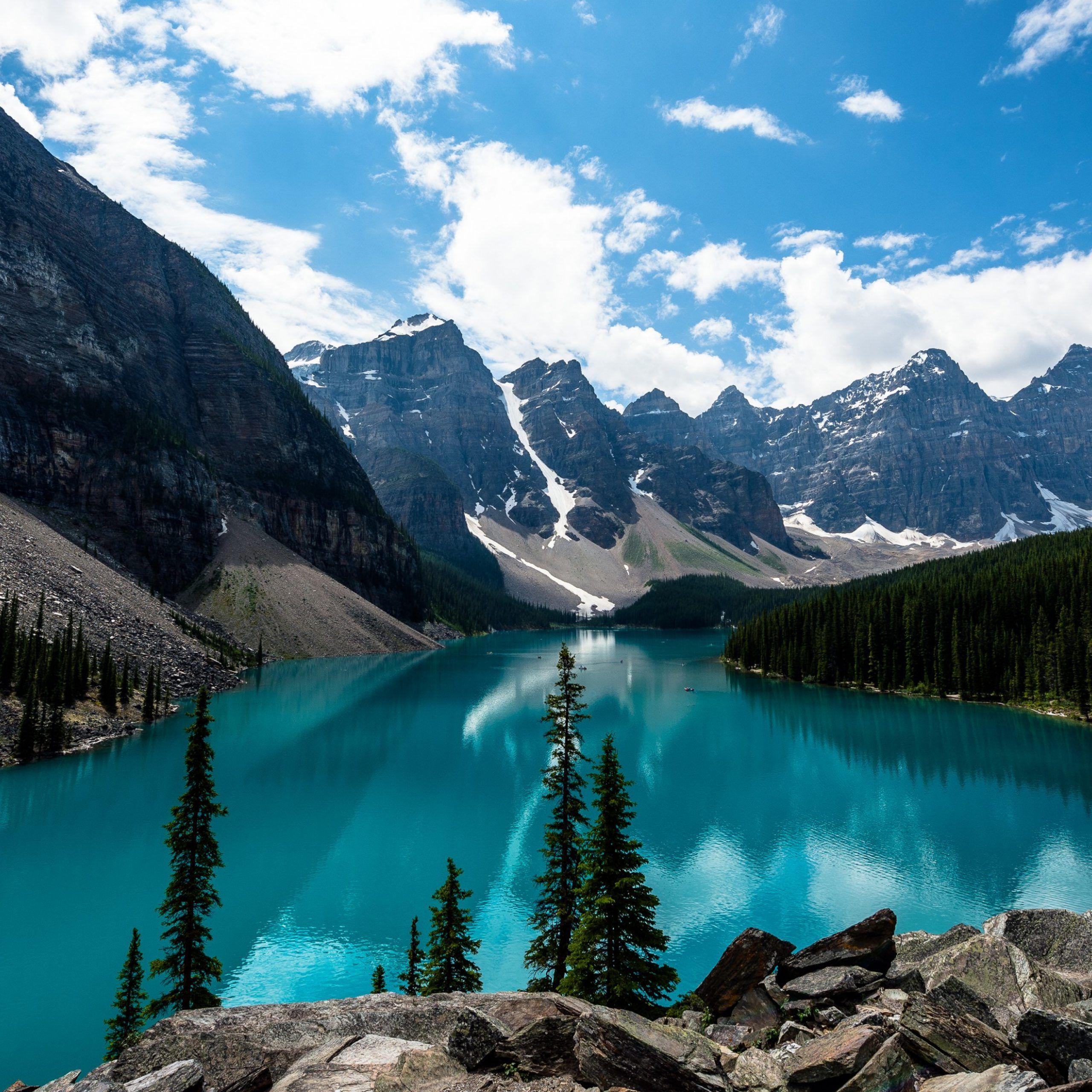 2560x2560 Moraine Lake Canada 4K Wallpaper. HD Wallpaper. ID