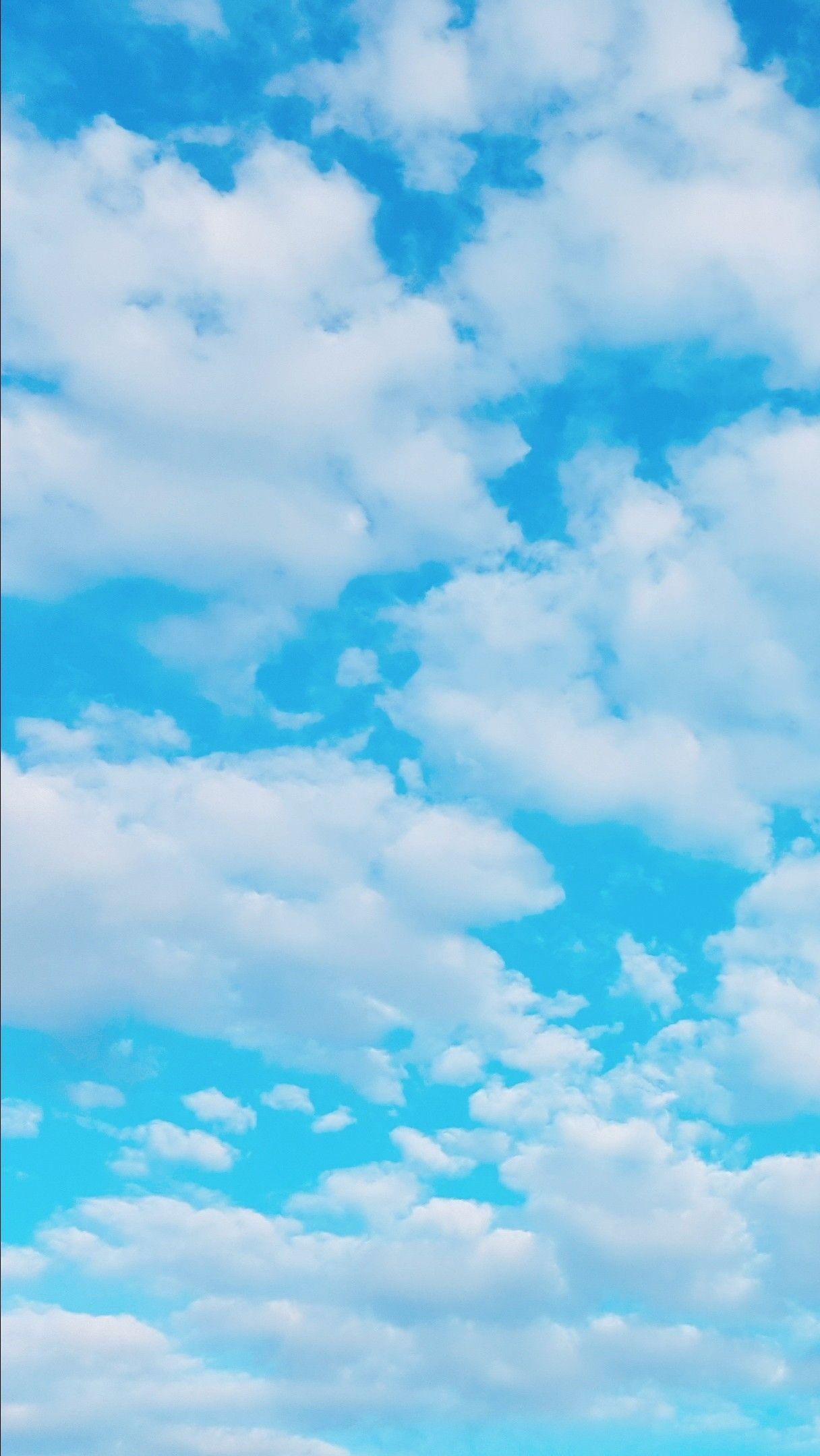 1216x2160 Sky Blue. Blue sky wallpaper, Clouds wallpaper iphone, Blue sky
