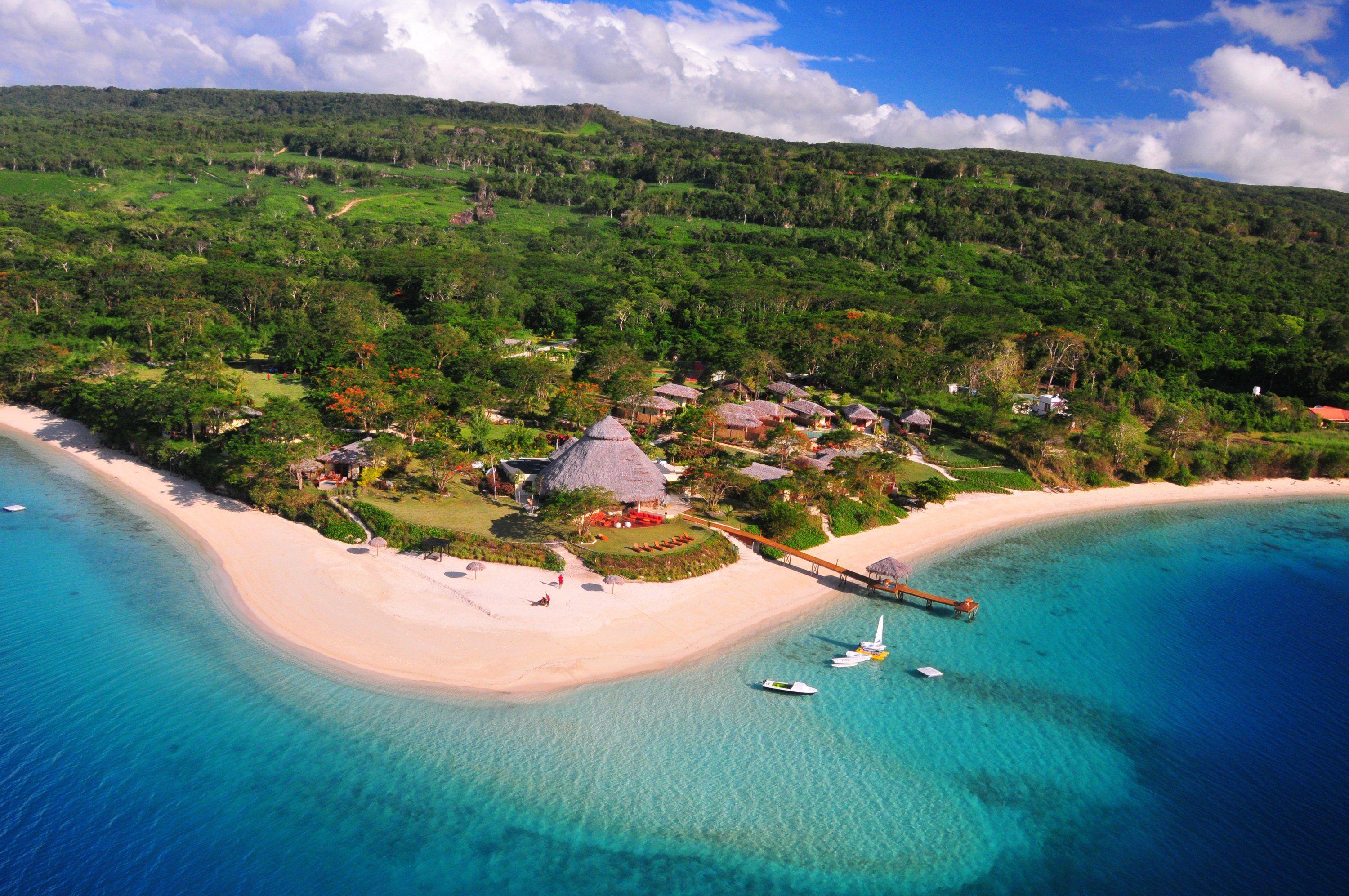 3000x1993 tropics, Coast, Scenery, Vanuatu, South, Pacific, Ocean, Village