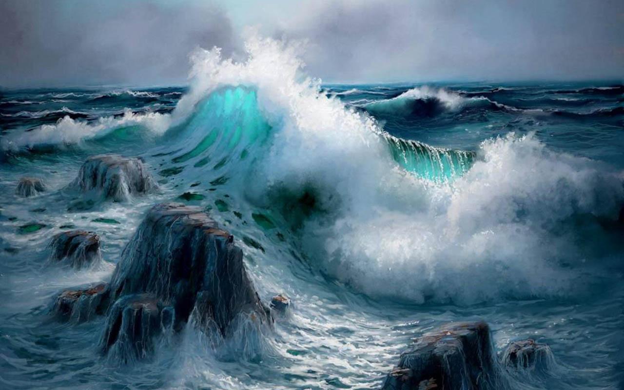 1280x800 Best Ocean Waves Live Wallpaper