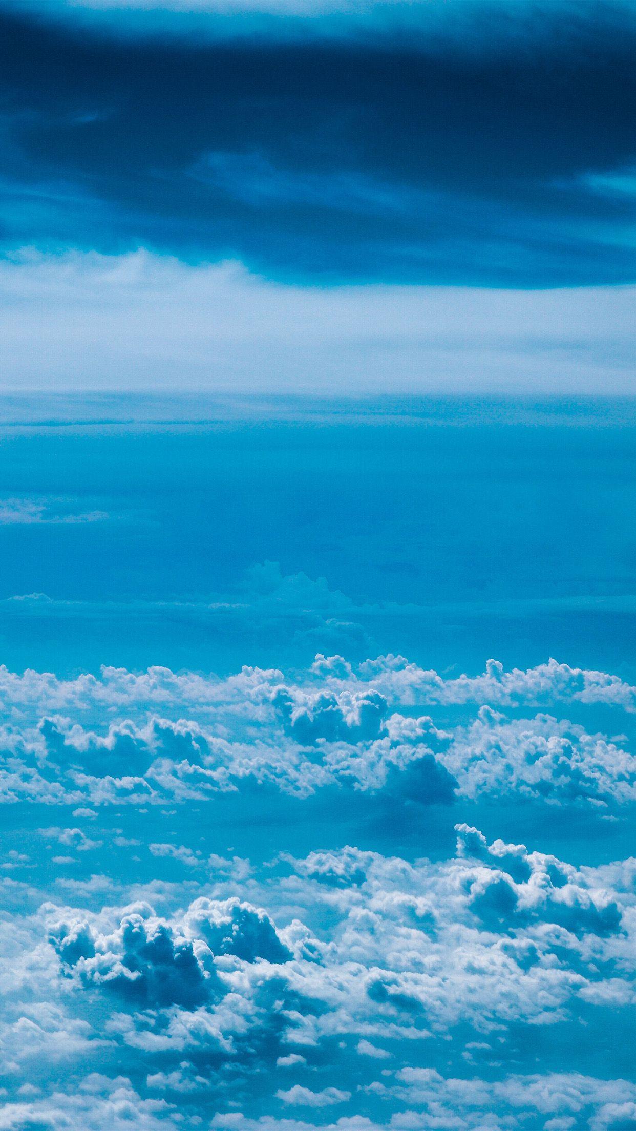 1242x2208 iPhone wallpaper. cloud sky blue nature
