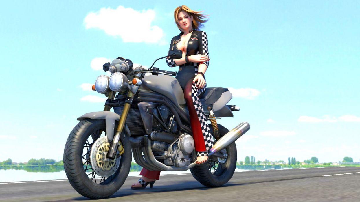 1244x700 Tina Biker Girl wallpaperx1080
