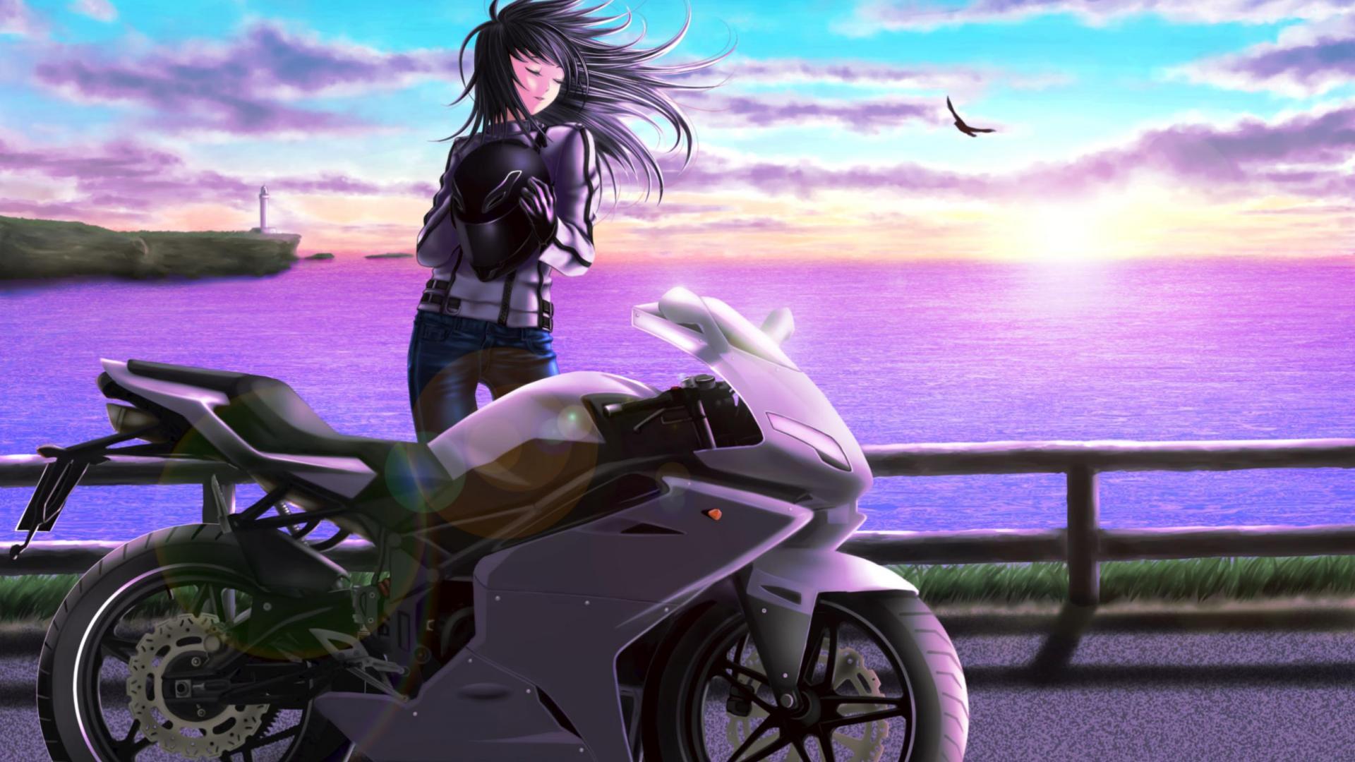 Anime Biker Girl Wallpapers - Top Free Anime Biker Girl Backgrounds ...