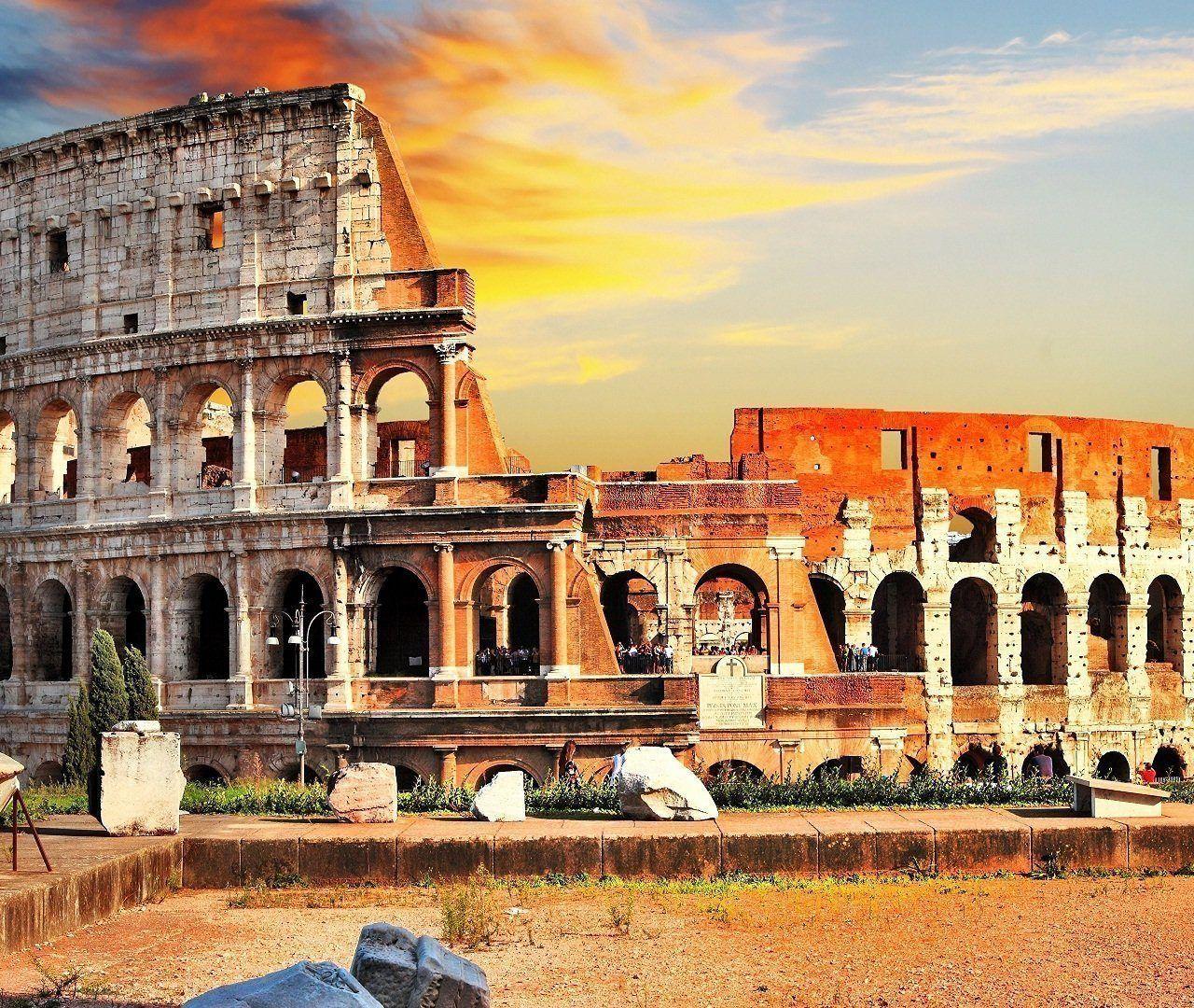 1280x1080 Abstract Colosseum World Wonders Beautiful New Wallpaper