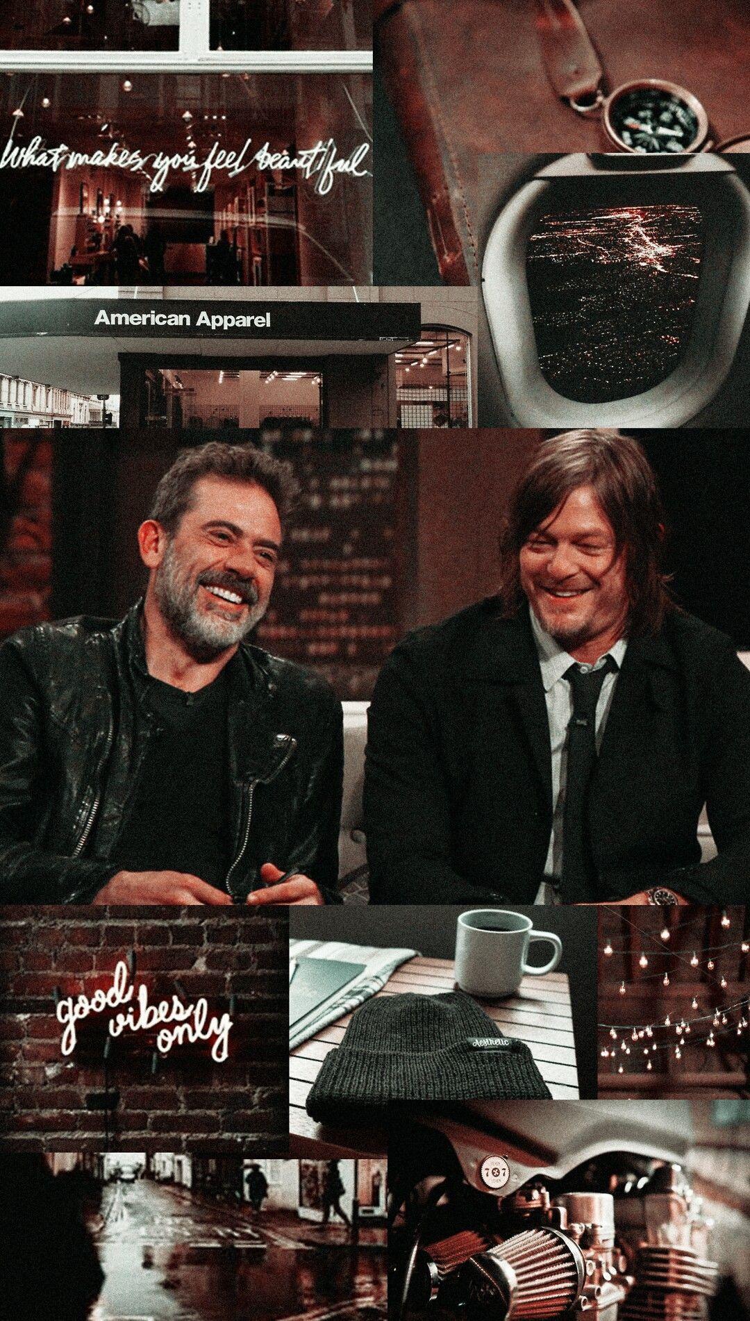 1080x1902 JEFFREY DEAN MORGAN AND NORMAN REEDUS. Norman reedus, Celebrities male, The walking dead