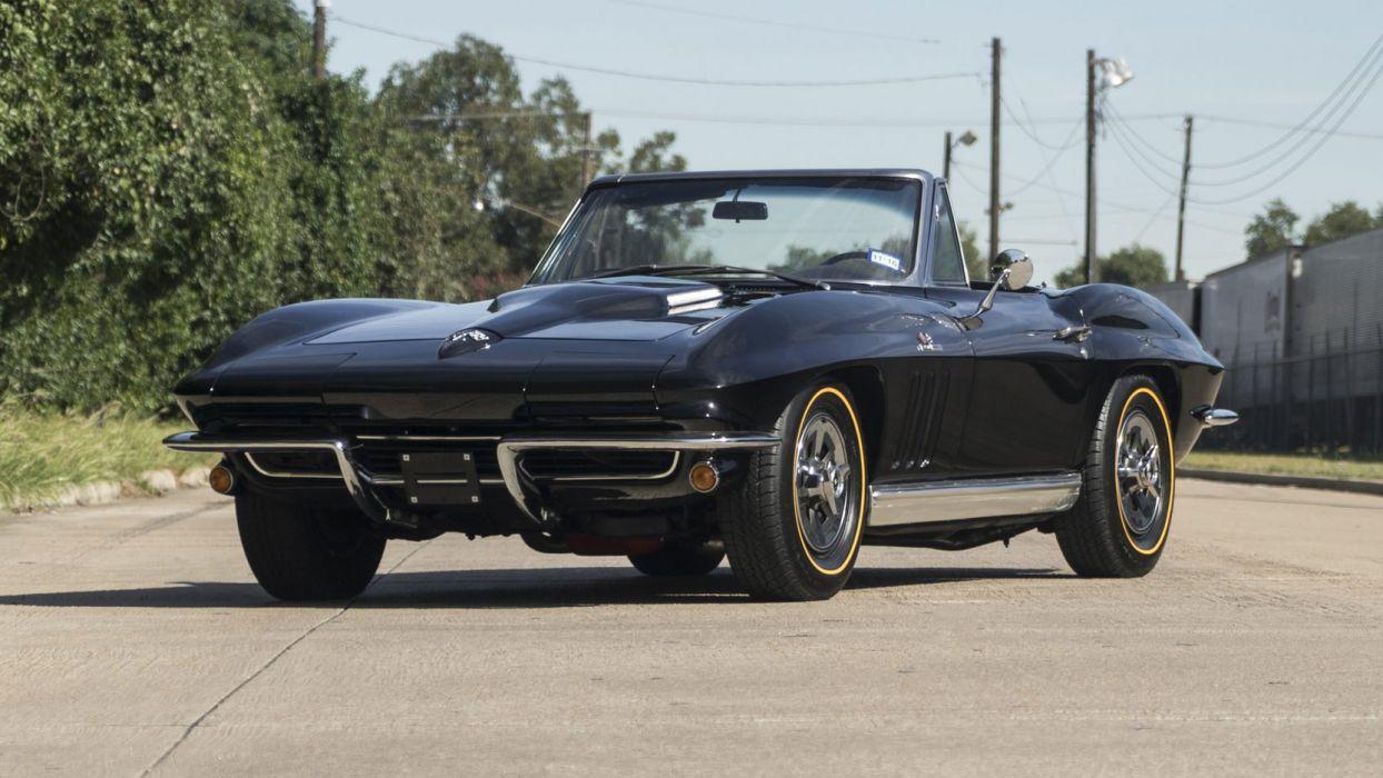 1244x700 CHEVROLET CORVETTE (c2) CONVERTIBLE black wallpaper