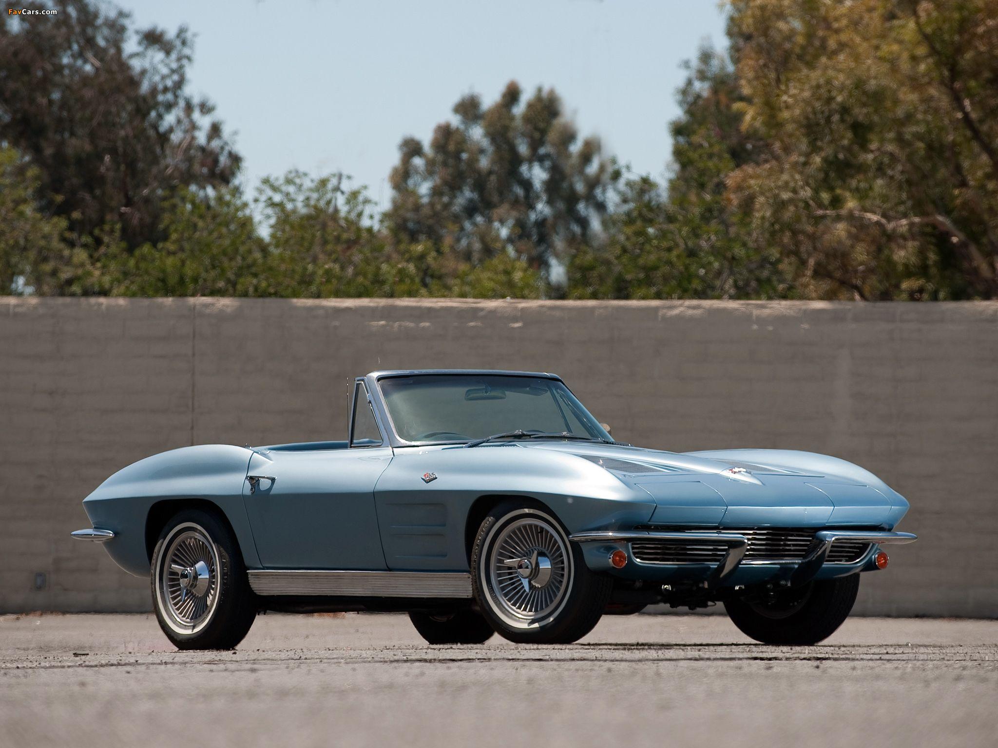 2048x1536 Corvette Sting Ray L76 327 340 HP Convertible (C2) 1963 Wallpaper