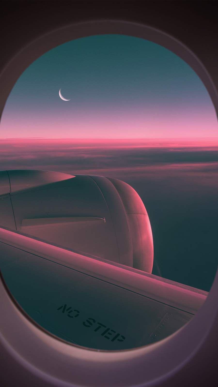 Wallpaper ID 400346  Vehicles Aircraft Phone Wallpaper Sunset Sky  Passenger Plane 1080x1920 free download